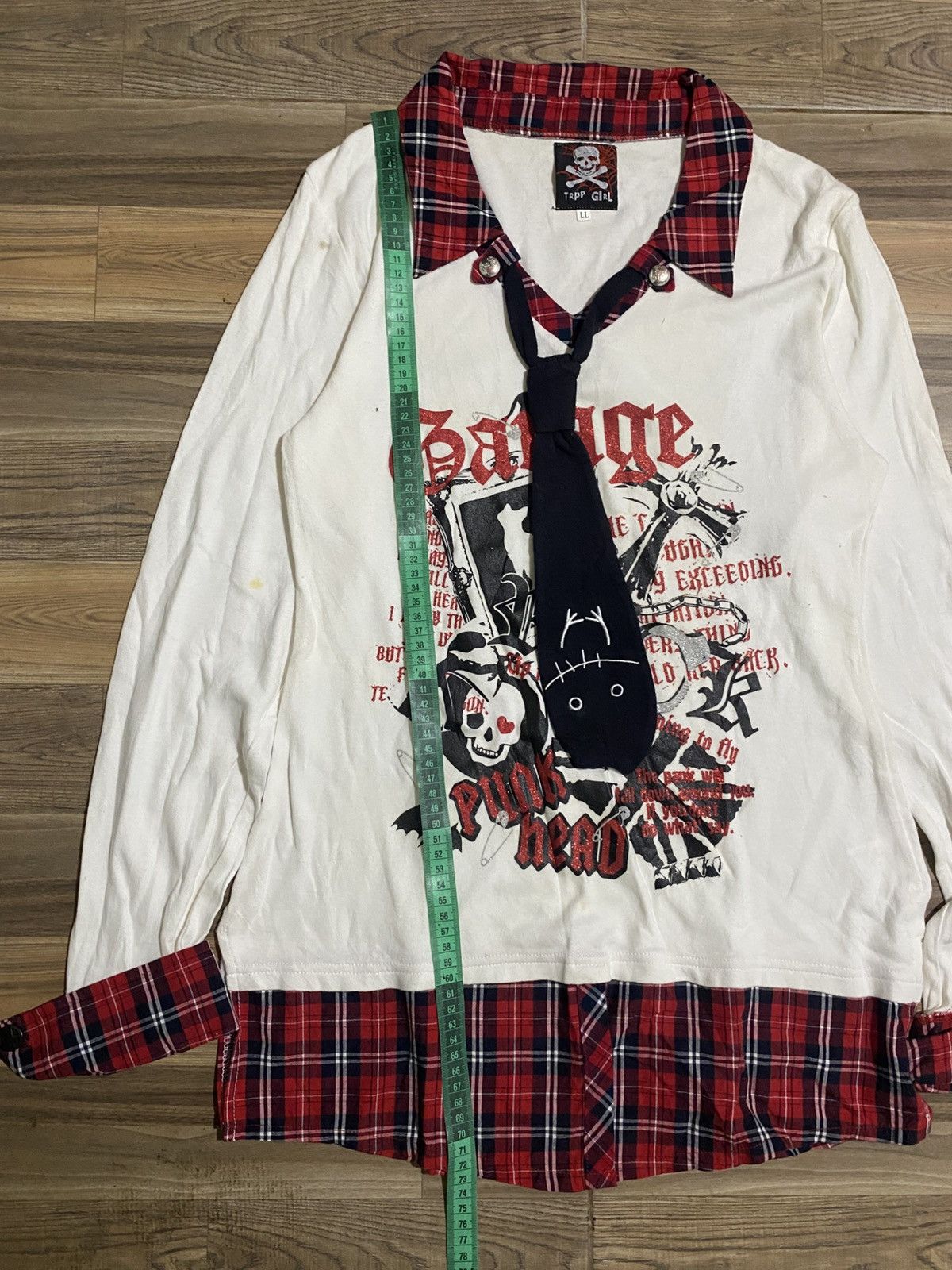 Japanese Brand PUNK HEAD TRPP GIRL LONG SLEEVE Size XL / US 12-14 / IT 48-50 - 7 Thumbnail