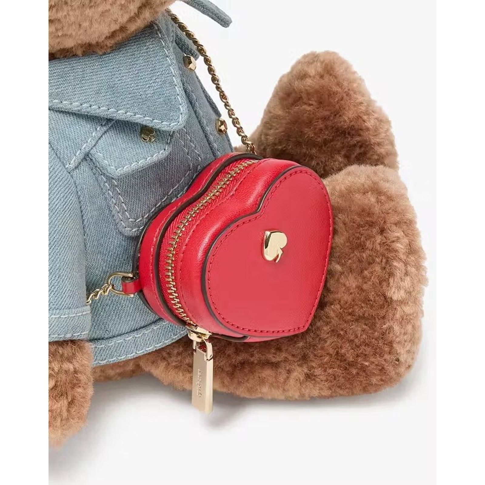 Kate Spade NWT Kate Spade Katie Bear Denim 3D Teddy Bear Crossbody Bag Size ONE SIZE - 5 Thumbnail