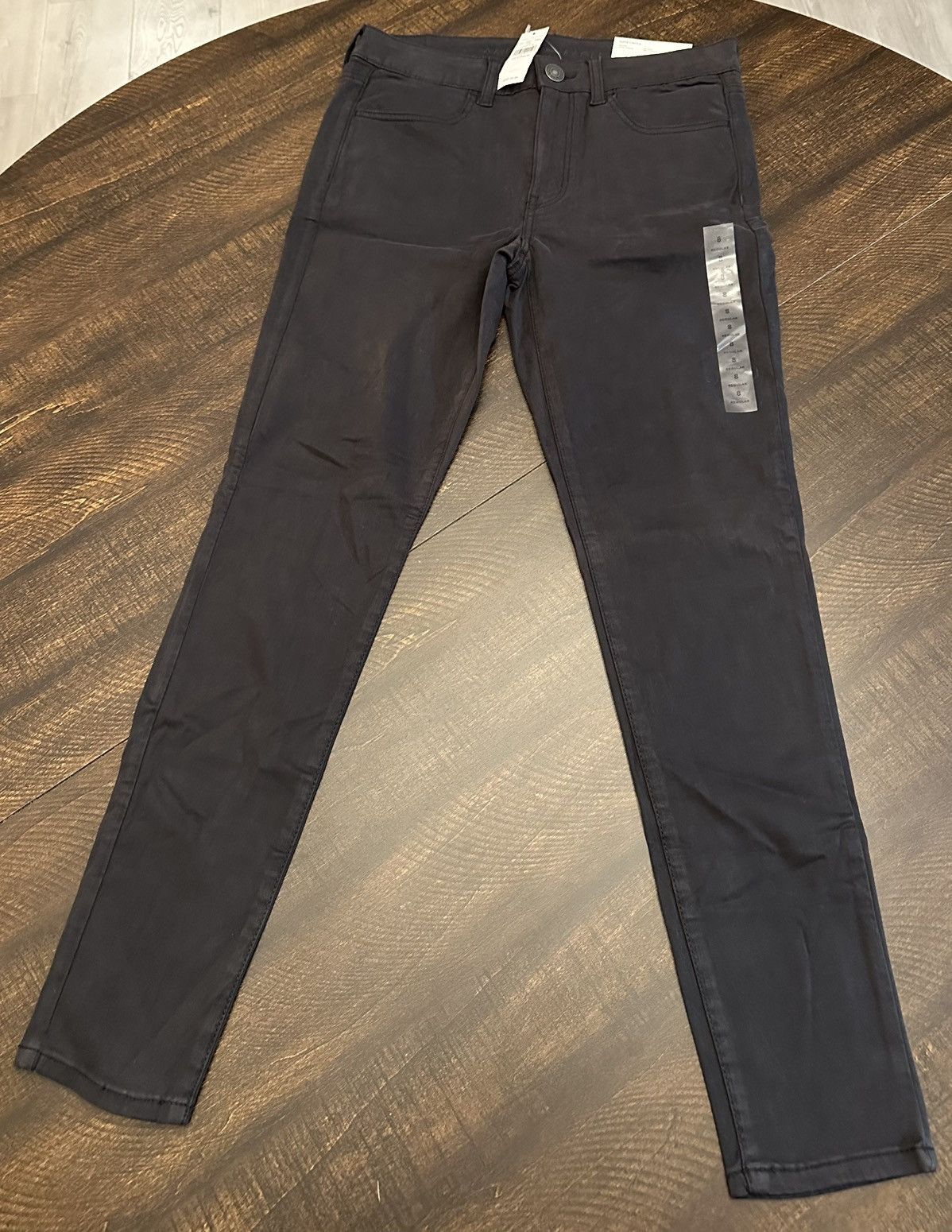 American Eagle Outfitters NWT American Eagle Super Stretch Black Jeggings-Sz 8 (30x28) Size 30" / US 8 / IT 44 - 1 Thumbnail