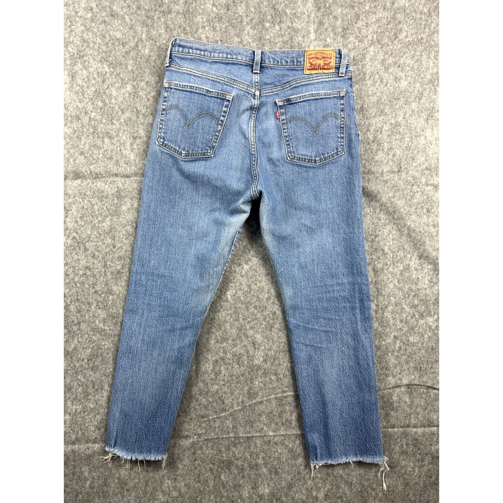 Levi's VINTAGE Levi's 501 Women's Jeans Regular Straight Blue 31x26 Jeans Womens Regular 5-Pocket Denim Medium Wash Distressed Molecule-free Size 24" / US 00 / IT 34 - 2 Thumbnail