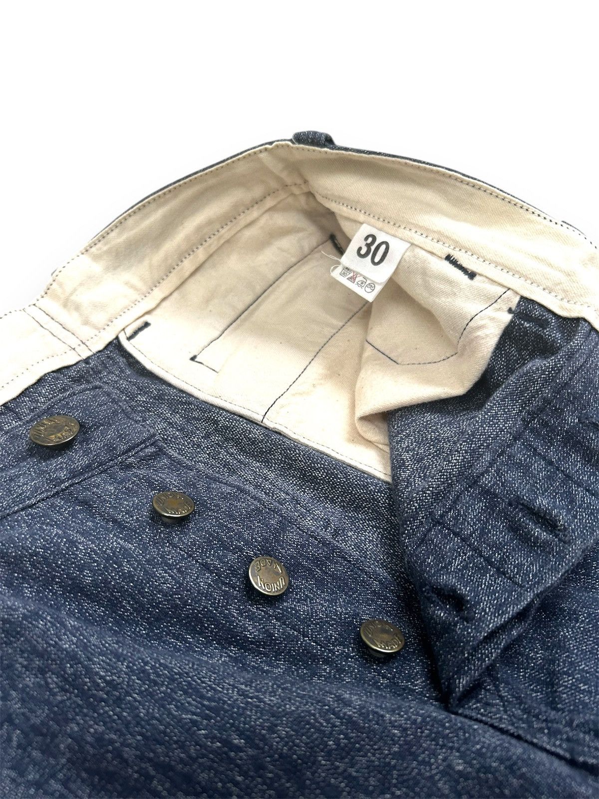 Japanese Brand × Men's Wearhouse Warehouse Co Sailor Pants Denim Union Made Size US 30 / EU 46 - 5 Thumbnail