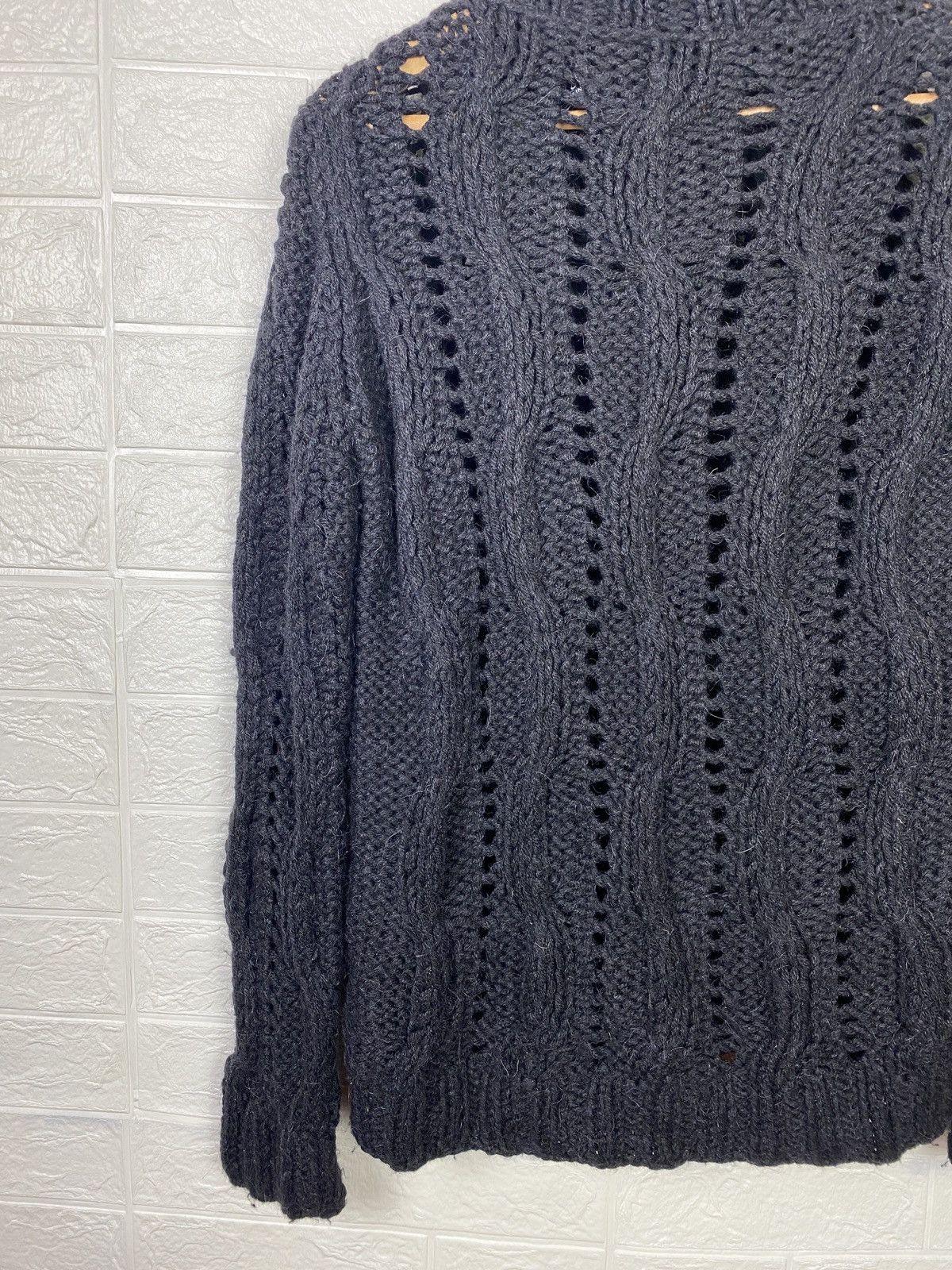 Dolce & Gabbana DOLCE & GABBANA WOOL CABLE KNIT TURTLE NECK SIZE L Size L / US 10 / IT 46 - 17 Thumbnail