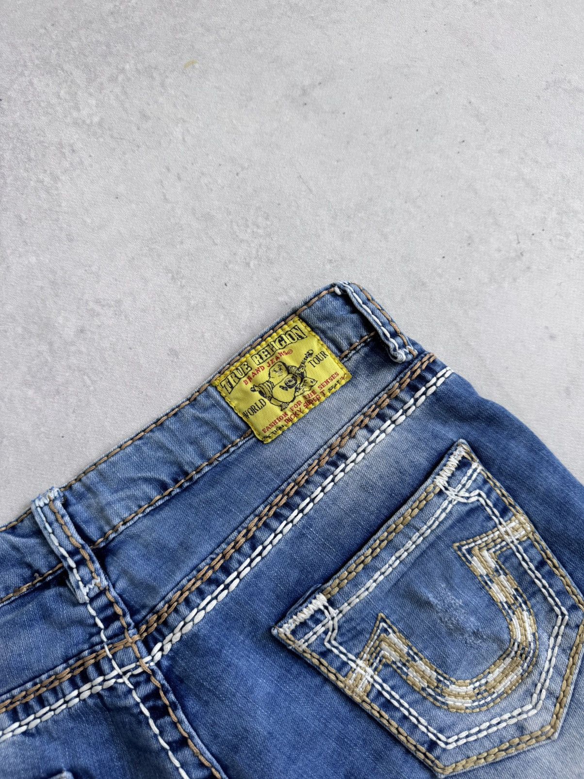 True Religion Vintage True Religion Slim Y2K Denim Unisex U.S.A Shorts Size US 31 - 15 Thumbnail