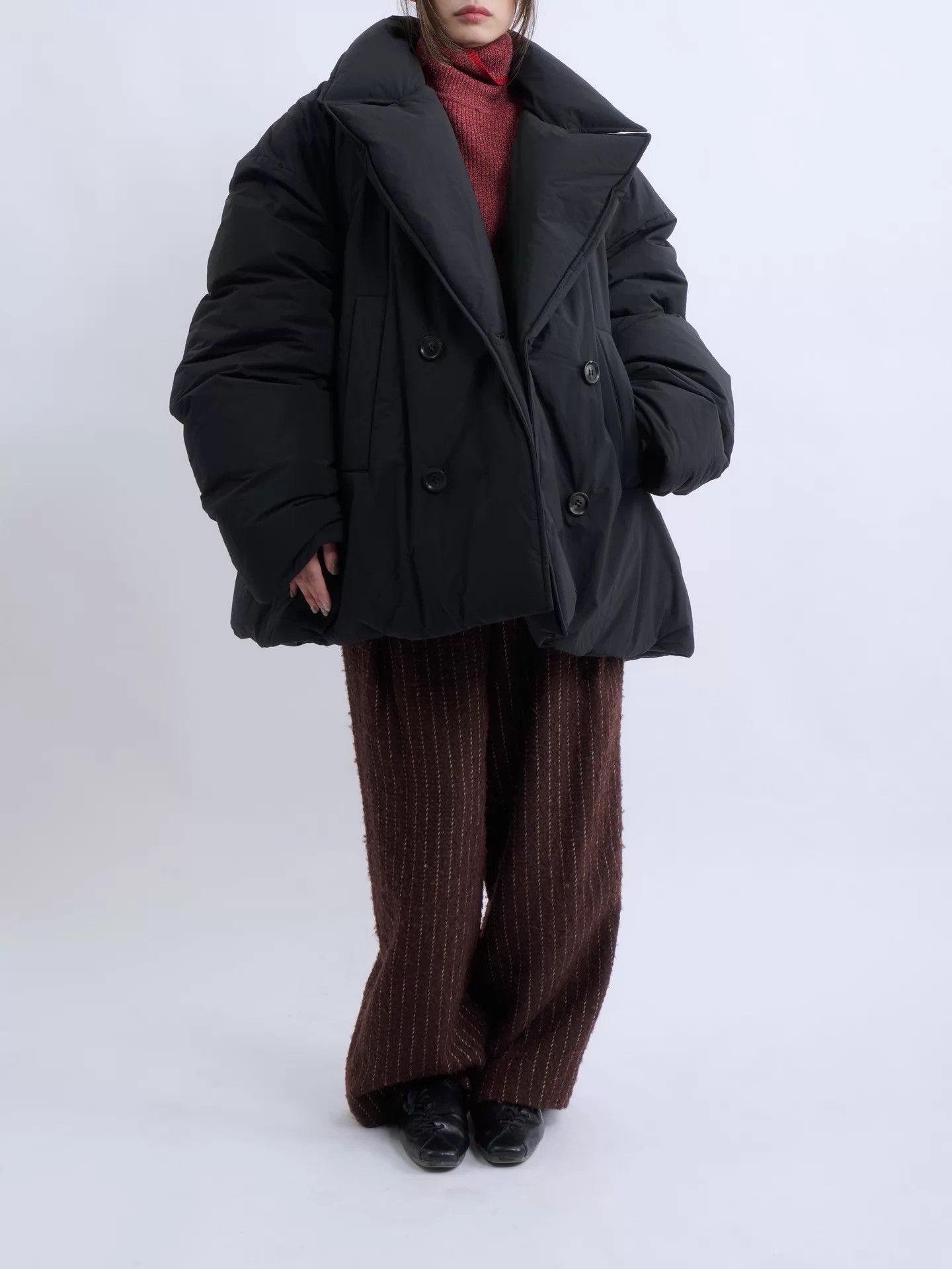 Juun.J JUUN.J 23FW Oversized Black Pea Down Size 48 Unisex Size US M / EU 48-50 / 2 - 4 Thumbnail