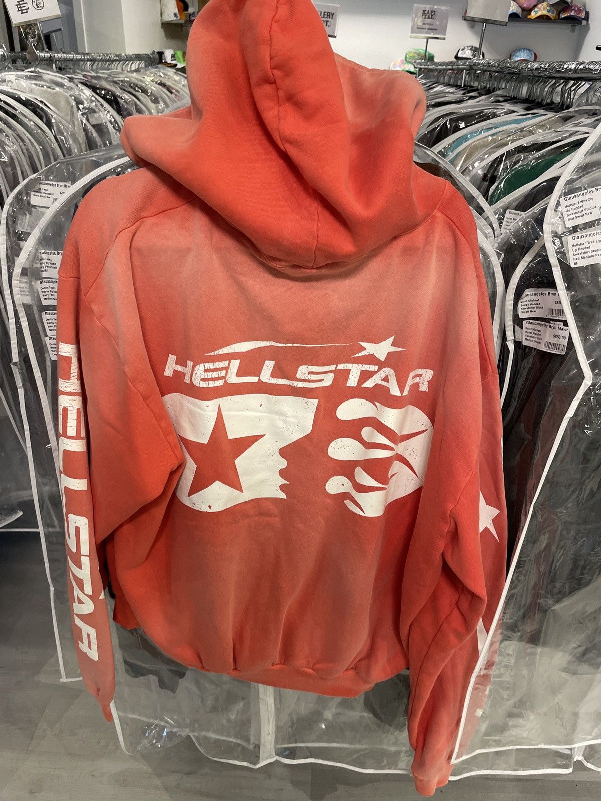 HELLSTAR Hellstar Studios FW24 Zip Up Hoodie Red M | Grailed
