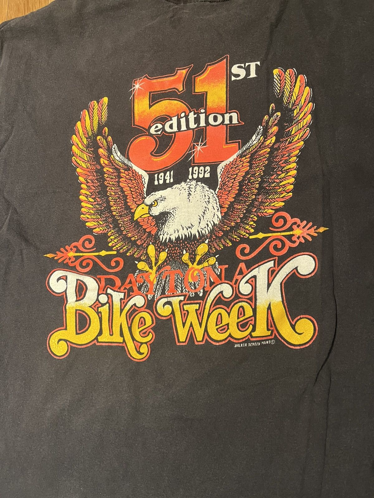 Hanes Vintage Biker Week 1992 Tshirt Size US XXL / EU 58 / 5 - 6 Thumbnail