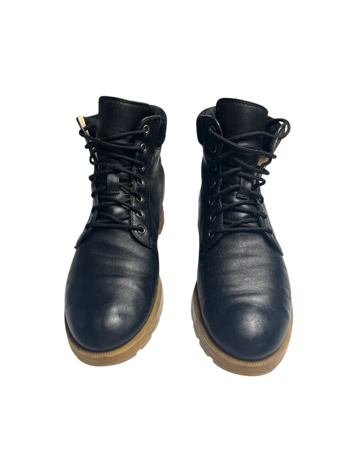 Designer × Gucci GUCCI lace up leather black boots monogram 39 Size US 8 / IT 38 - 4 Thumbnail