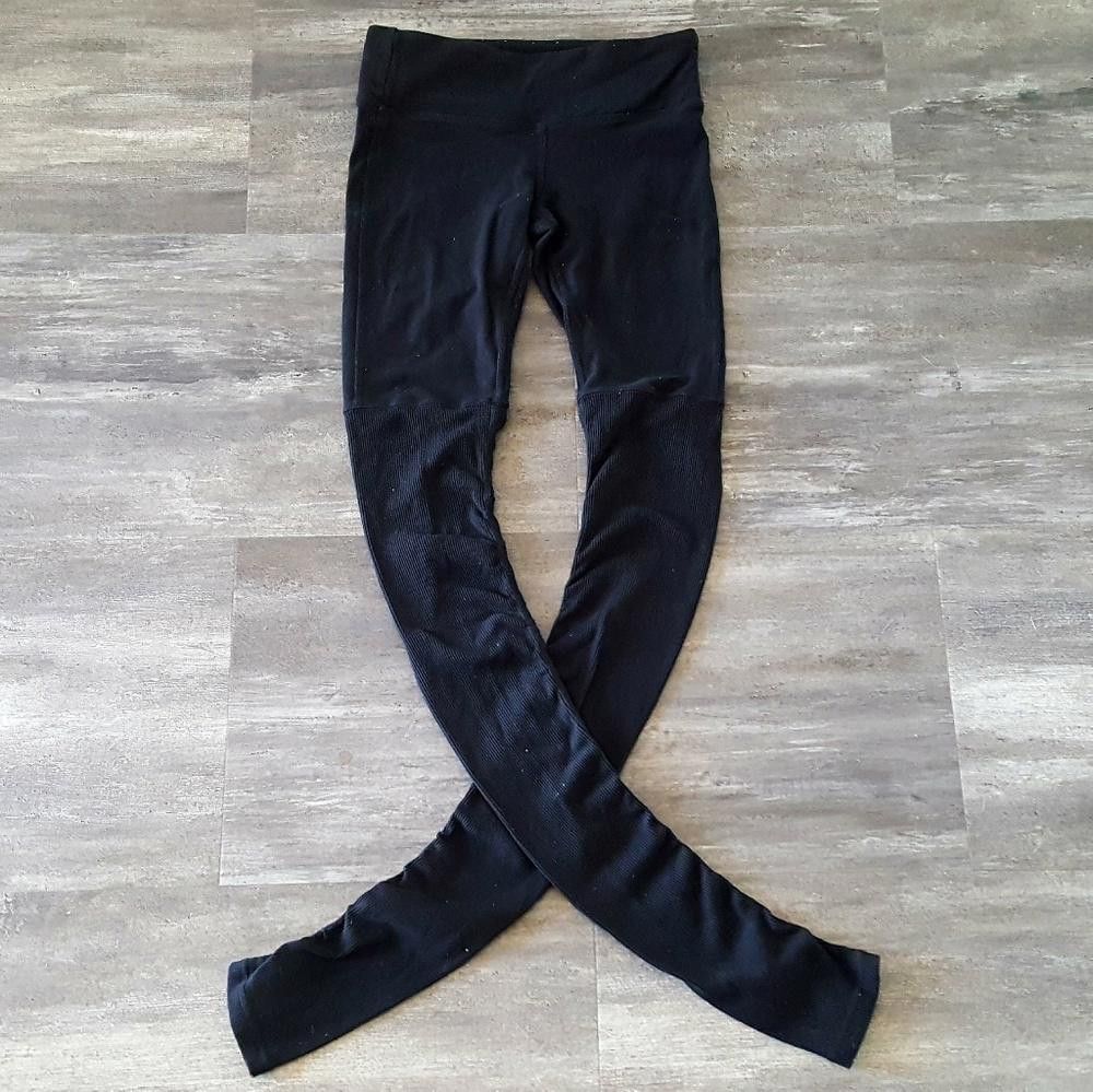 Alo Black ALO Yoga Goddess Ribbed S Legging Size 28" / US 6 / IT 42 - 3 Thumbnail