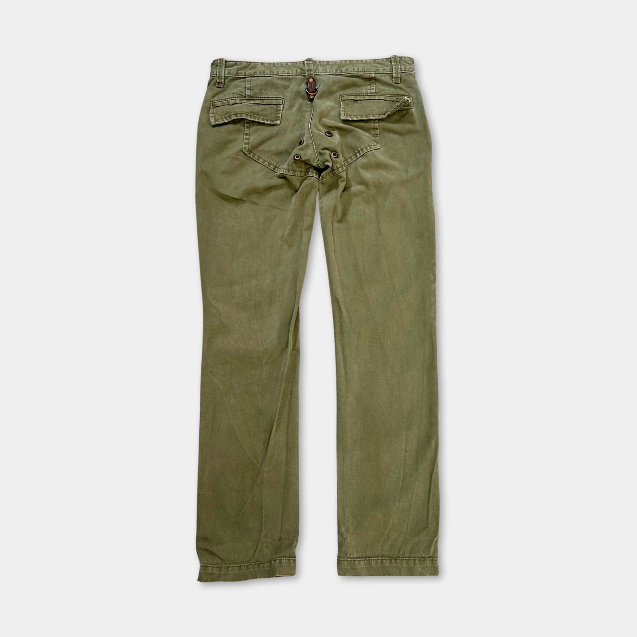 Dsquared2 Dsquared2 2000s Cargo Green Pistachio Pants Size US 32 / EU 48 - 4 Thumbnail
