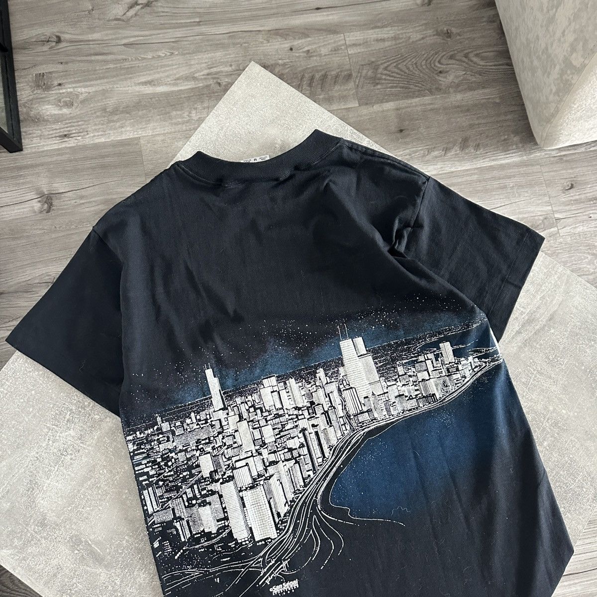 Vintage Vintage 80s San Segal Sportswear Chicago city AOP tee rare Size US M / EU 48-50 / 2 - 3 Thumbnail