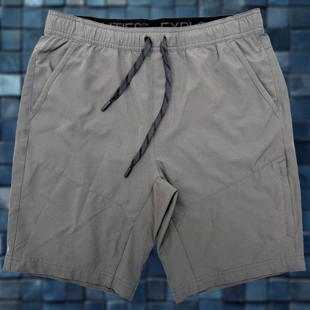 Vintage Gerry Gray Lightweight Cargo Shorts Men 32 Inseam 10" Flat Front Front Zip Pockets Chino EUC Size US 32 / EU 48 - 1 Thumbnail