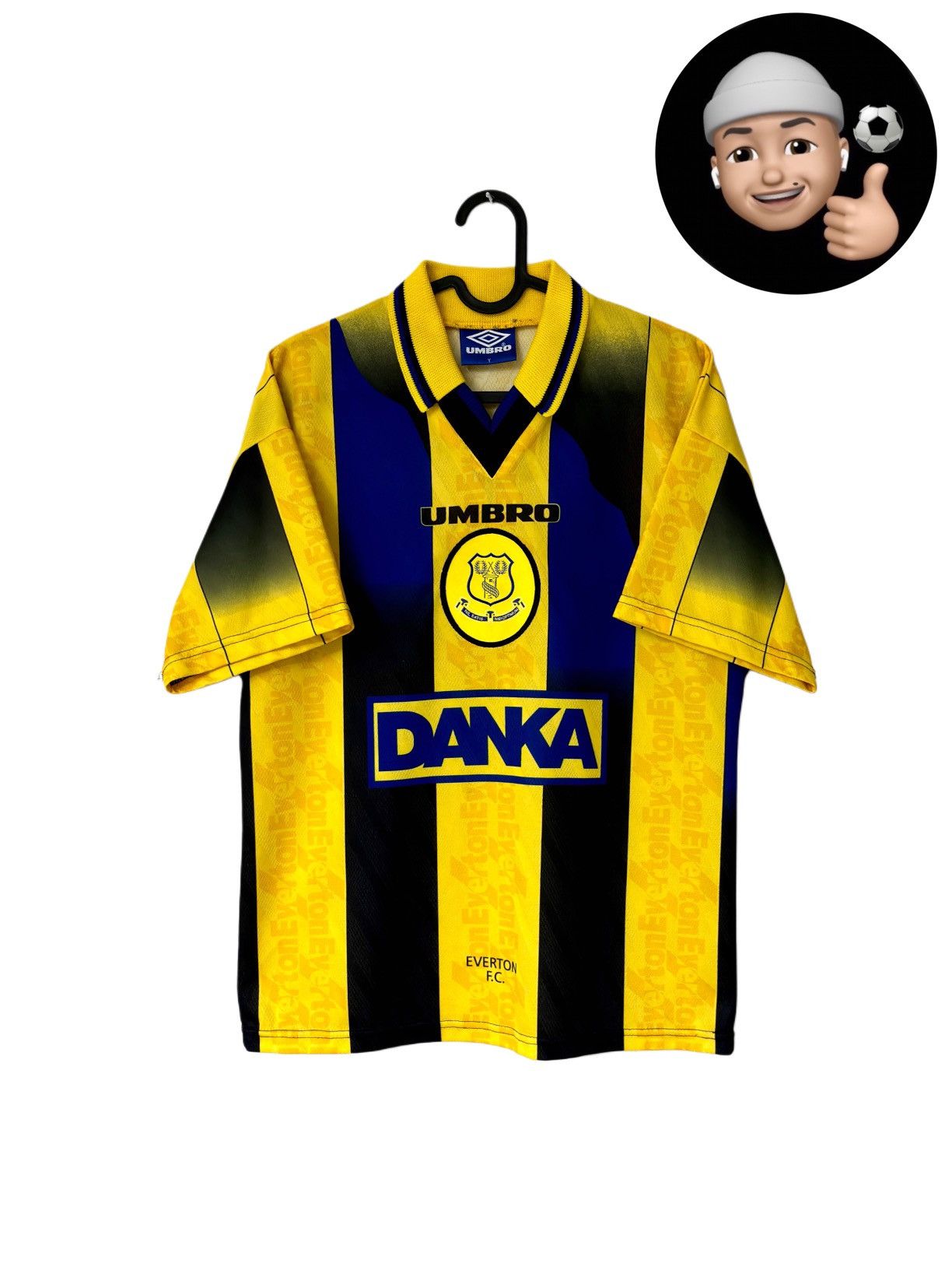 Umbro × Vintage 1996 1997 Everton England Umbro Vintage Away Soccer Jersey S Size US S / EU 44-46 / 1 - 1 Thumbnail