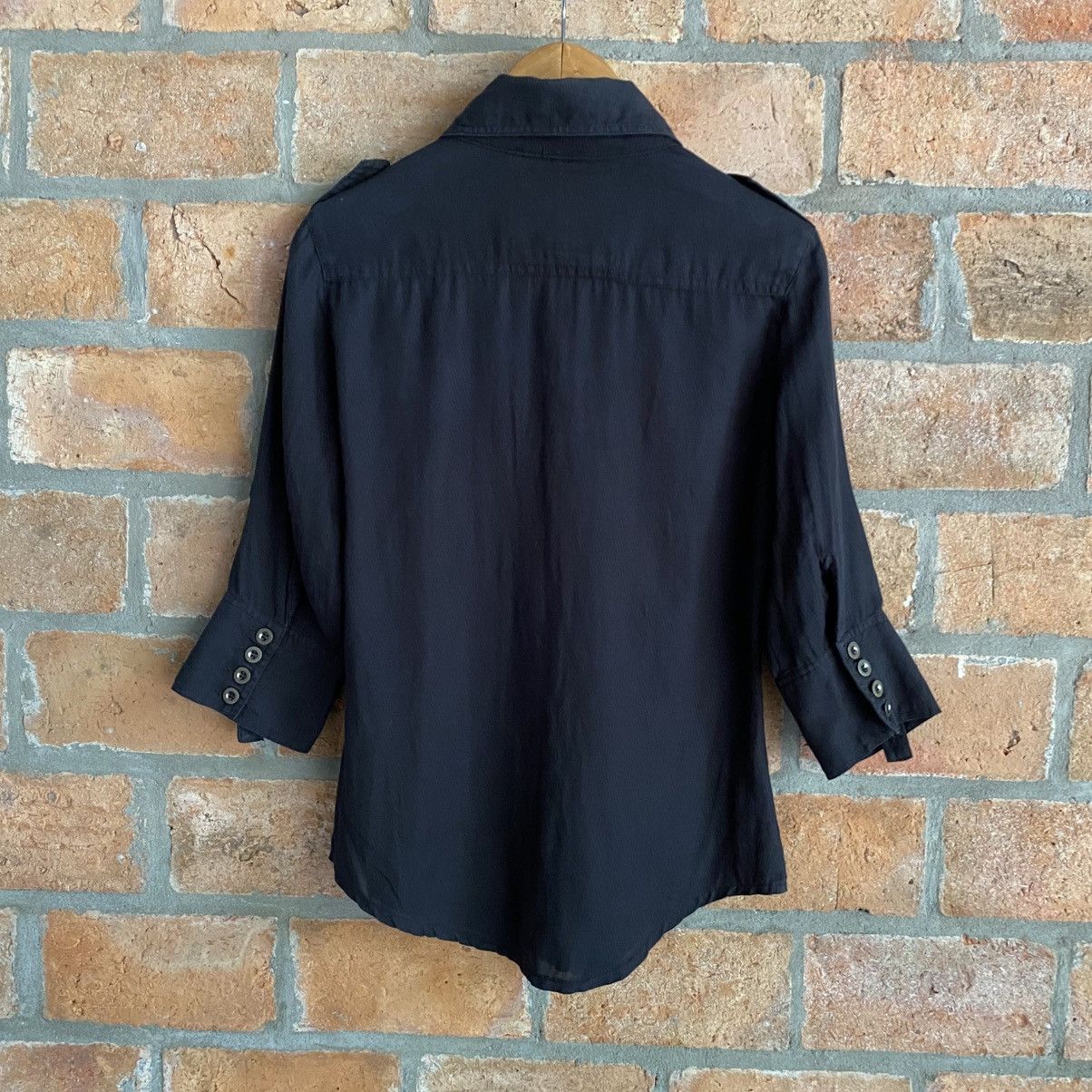 Japanese Brand G.O.A Vintage Black Shirt with Front Pockets Size M / US 6-8 / IT 42-44 - 11 Thumbnail