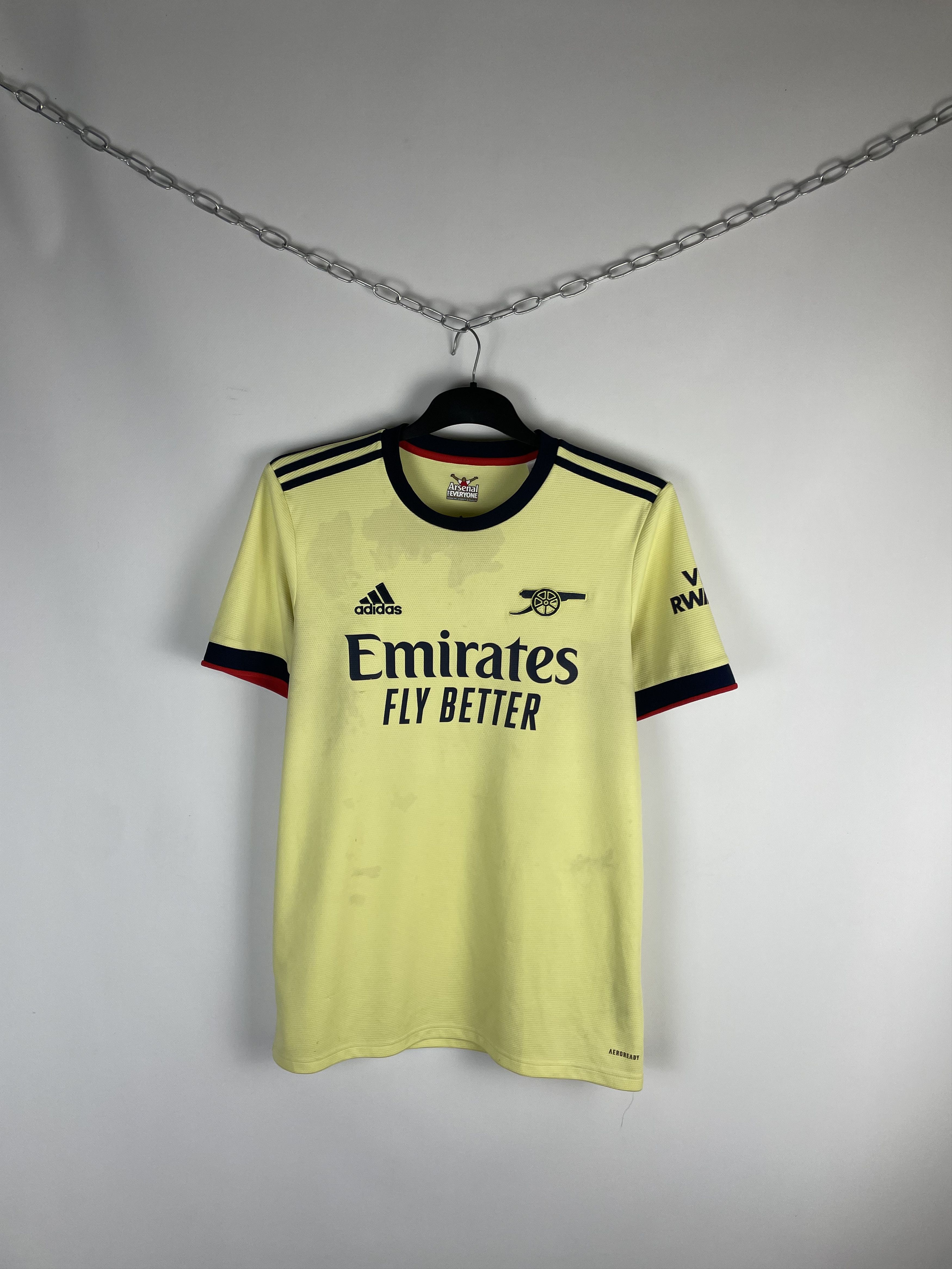 Adidas Adidas Arsenal 2021/2022 Away Jersey Tshirt Tee Yellow Size US L / EU 52-54 / 3 - 1 Thumbnail