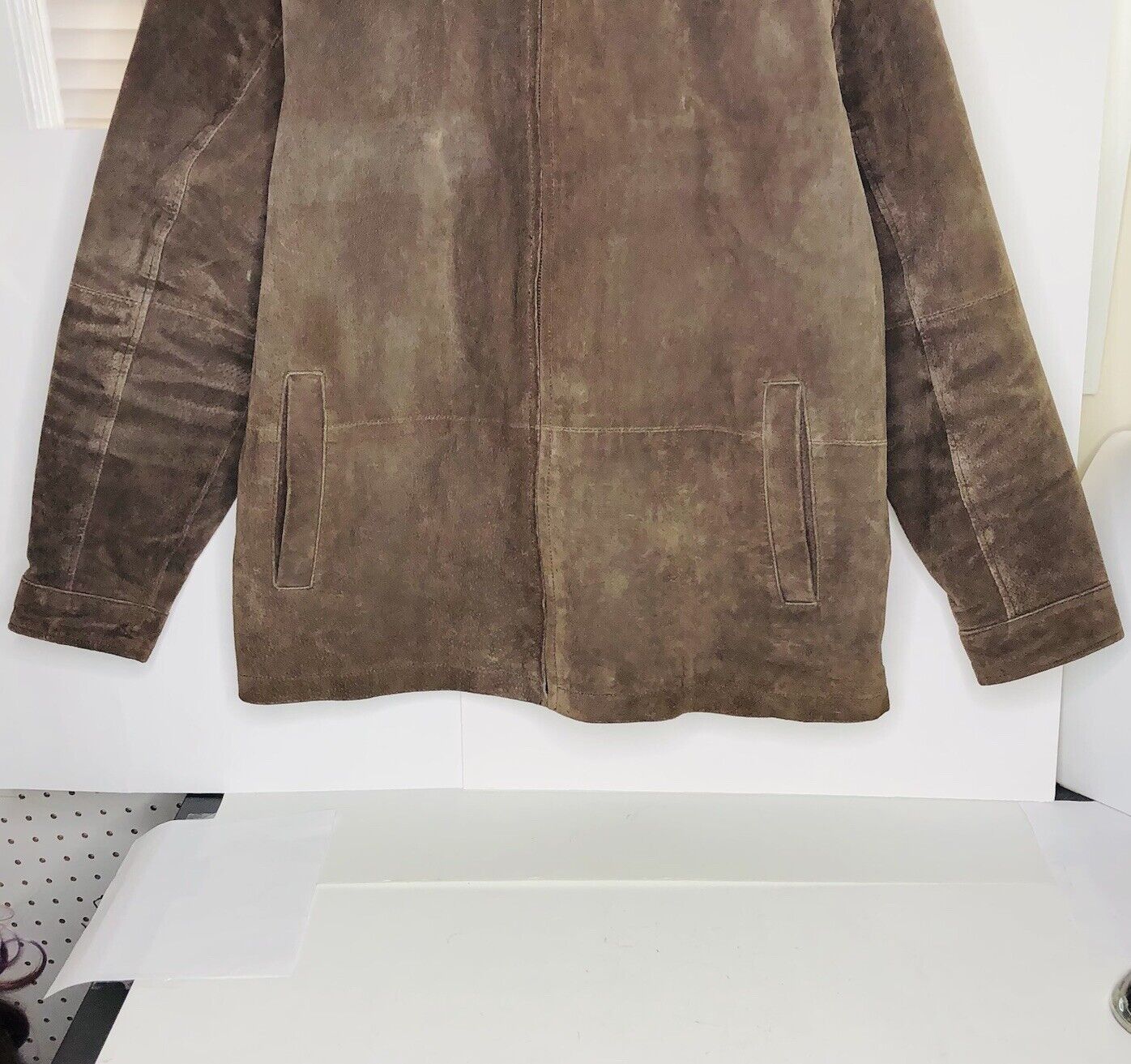 Other Boston Harbour Outdoor Suede Leather Jacket Sz L Brown Coat Size US L / EU 52-54 / 3 - 3 Thumbnail