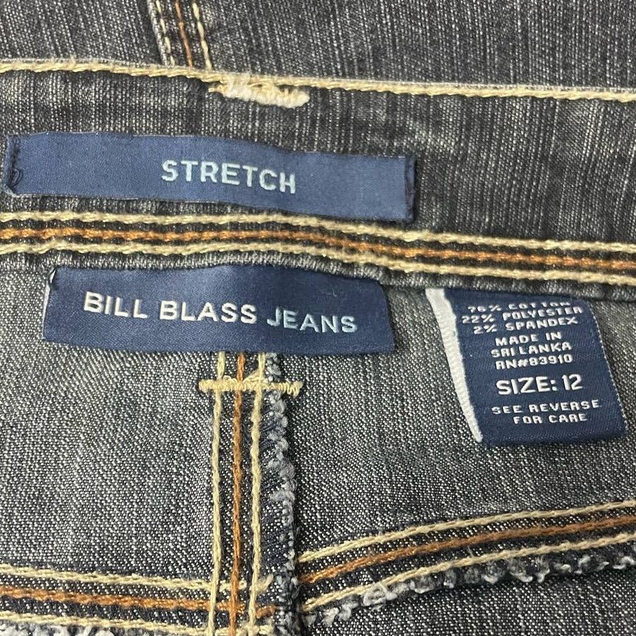 Bill Blass Bill Blass Womens Size 12 Midi A-Line Denim Blue Jean Skirt Size 34" / US 12 / IT 48 - 5 Thumbnail