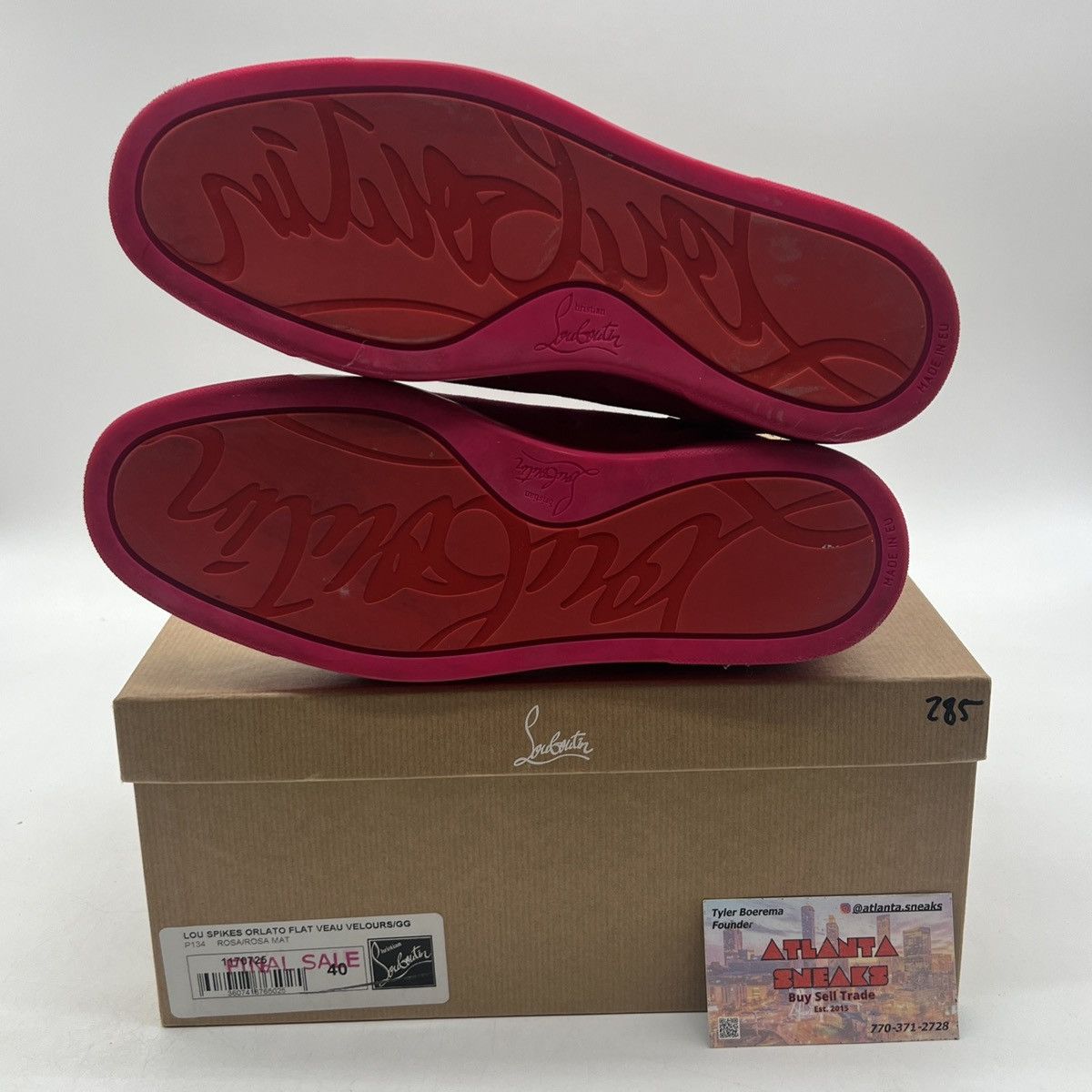 Christian Louboutin Christian Louboutin Lou spike Orlato flat rose Size US 9.5 / EU 42-43 - 8 Thumbnail