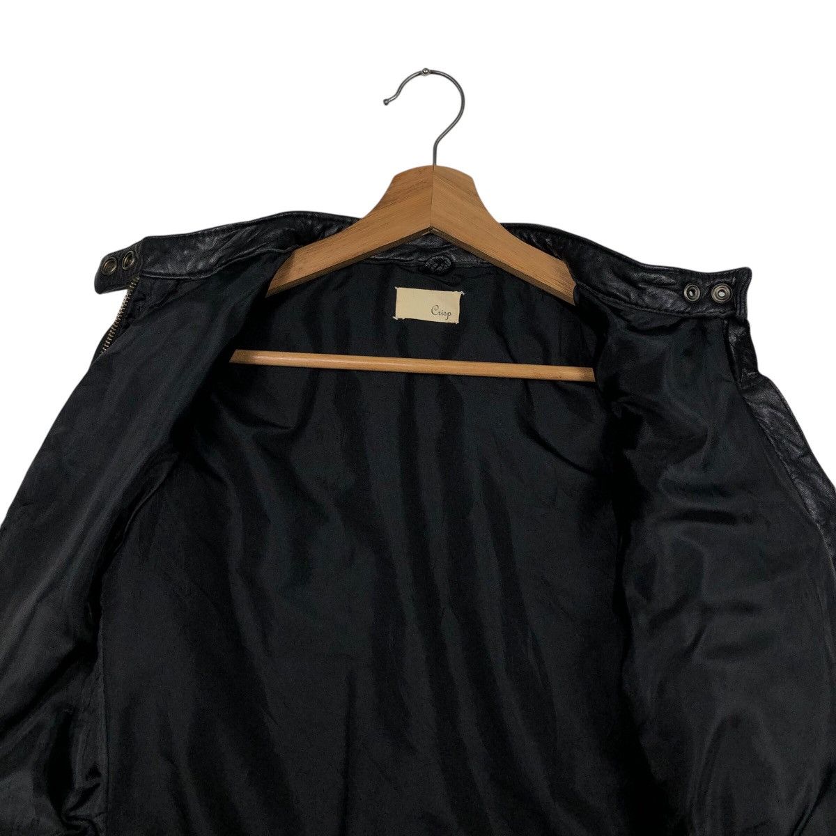 Japanese Brand 📌Vintage Cropped Biker Leather Jacket Crisp Issey Miyake Size US M / EU 48-50 / 2 - 15 Thumbnail