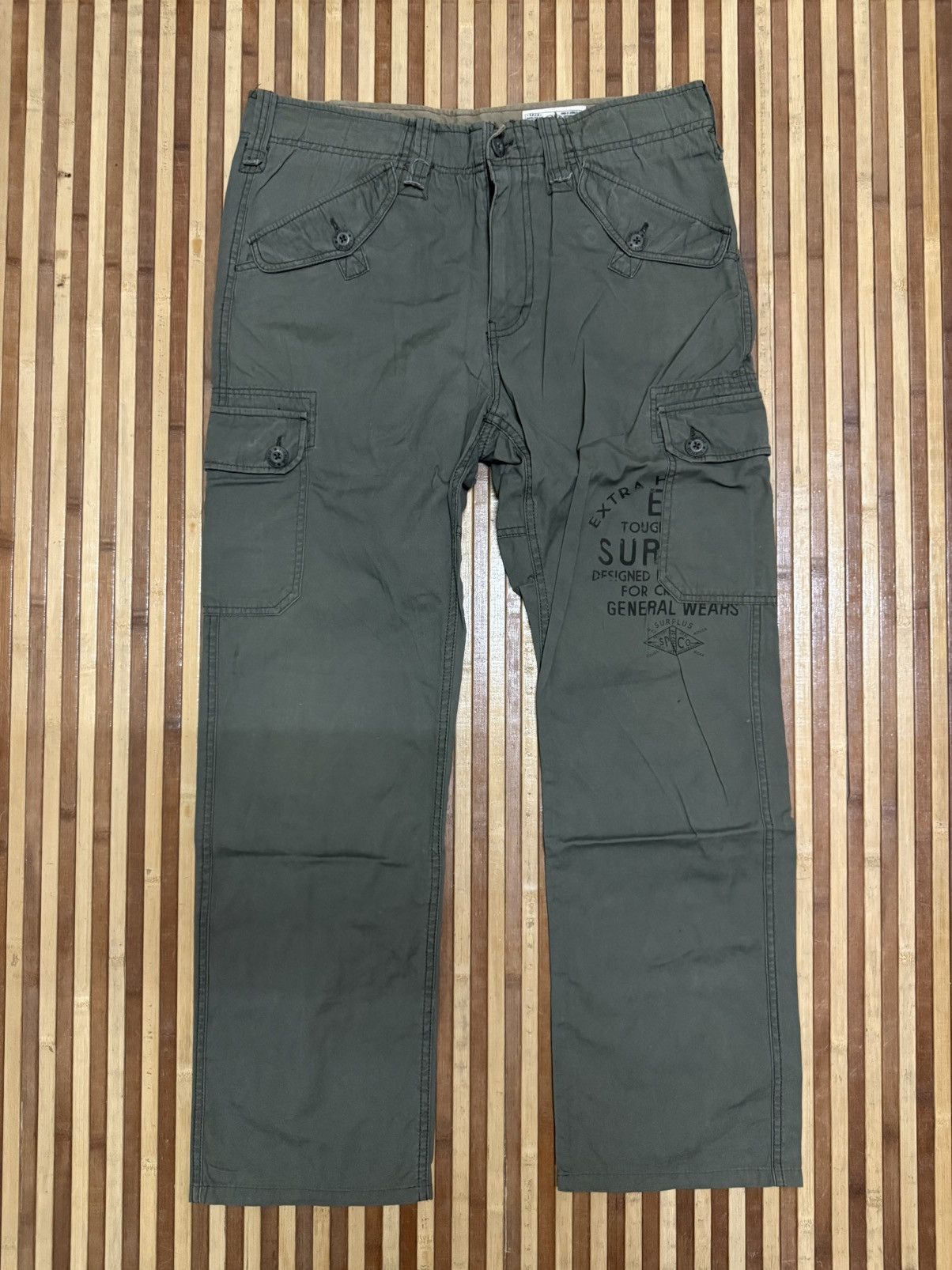 Japanese Brand Military Surplus Supply Cargo Pants / Streetwear / W34x29.5 Size US 34 / EU 50 - 1 Thumbnail