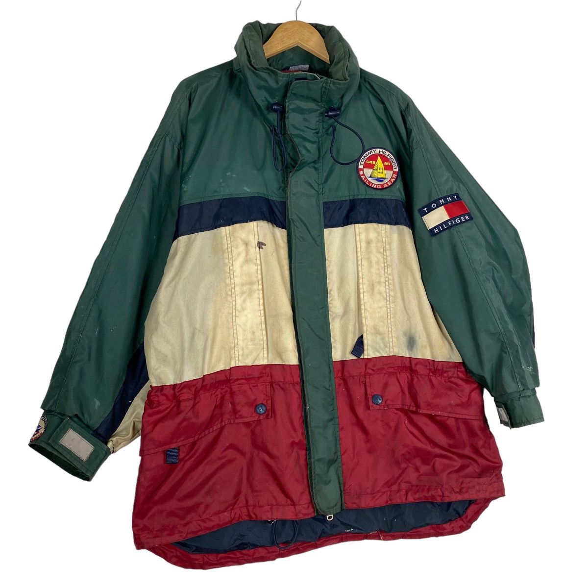 Tommy Hilfiger Vintage Tommy Hilfiger Sailing Gear Zipper Hoodie Jacket Size US XL / EU 56 / 4 - 2 Thumbnail