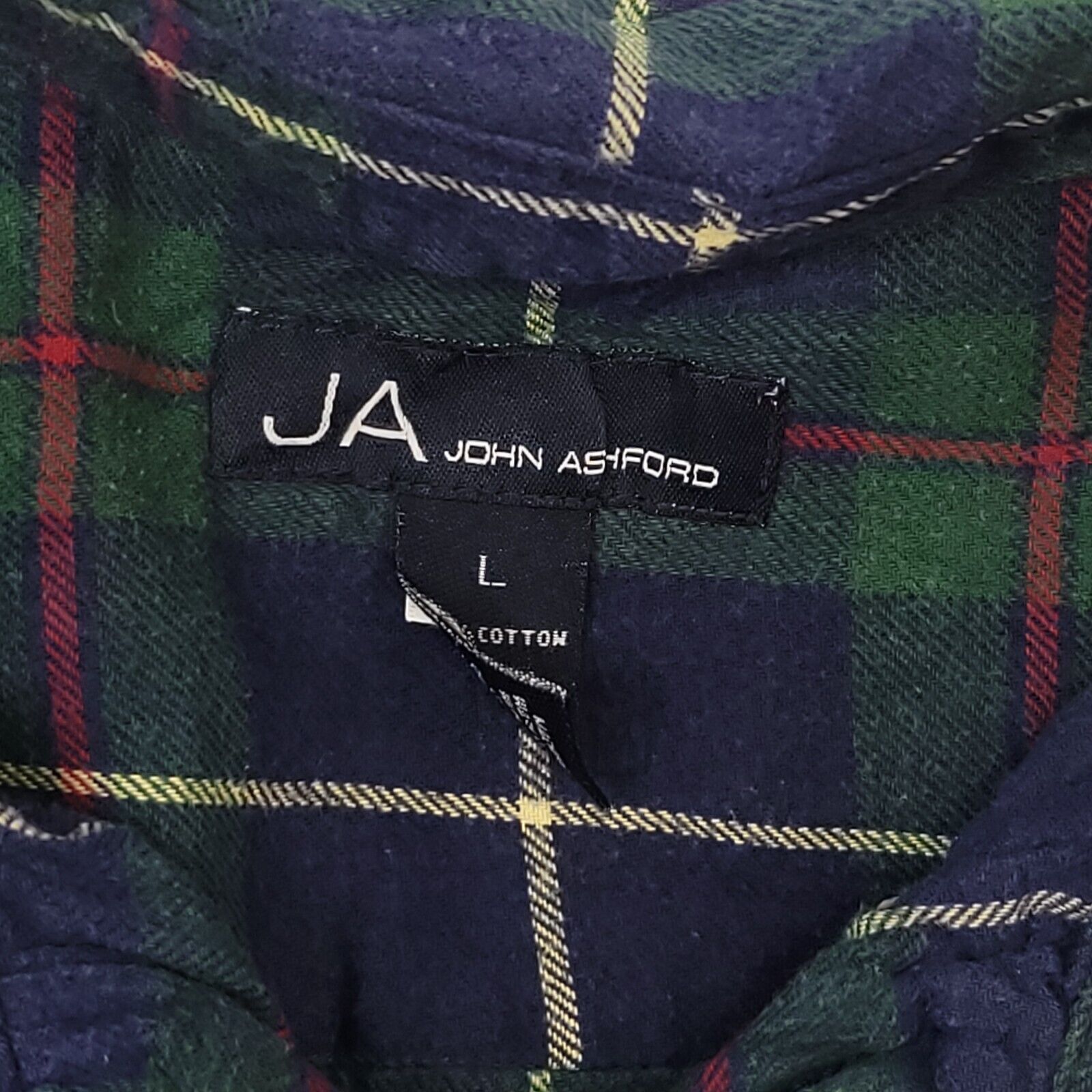 John Ashford John Ashford Tartan Flannel Shirt Mens Size Large L Green Size US L / EU 52-54 / 3 - 3 Thumbnail