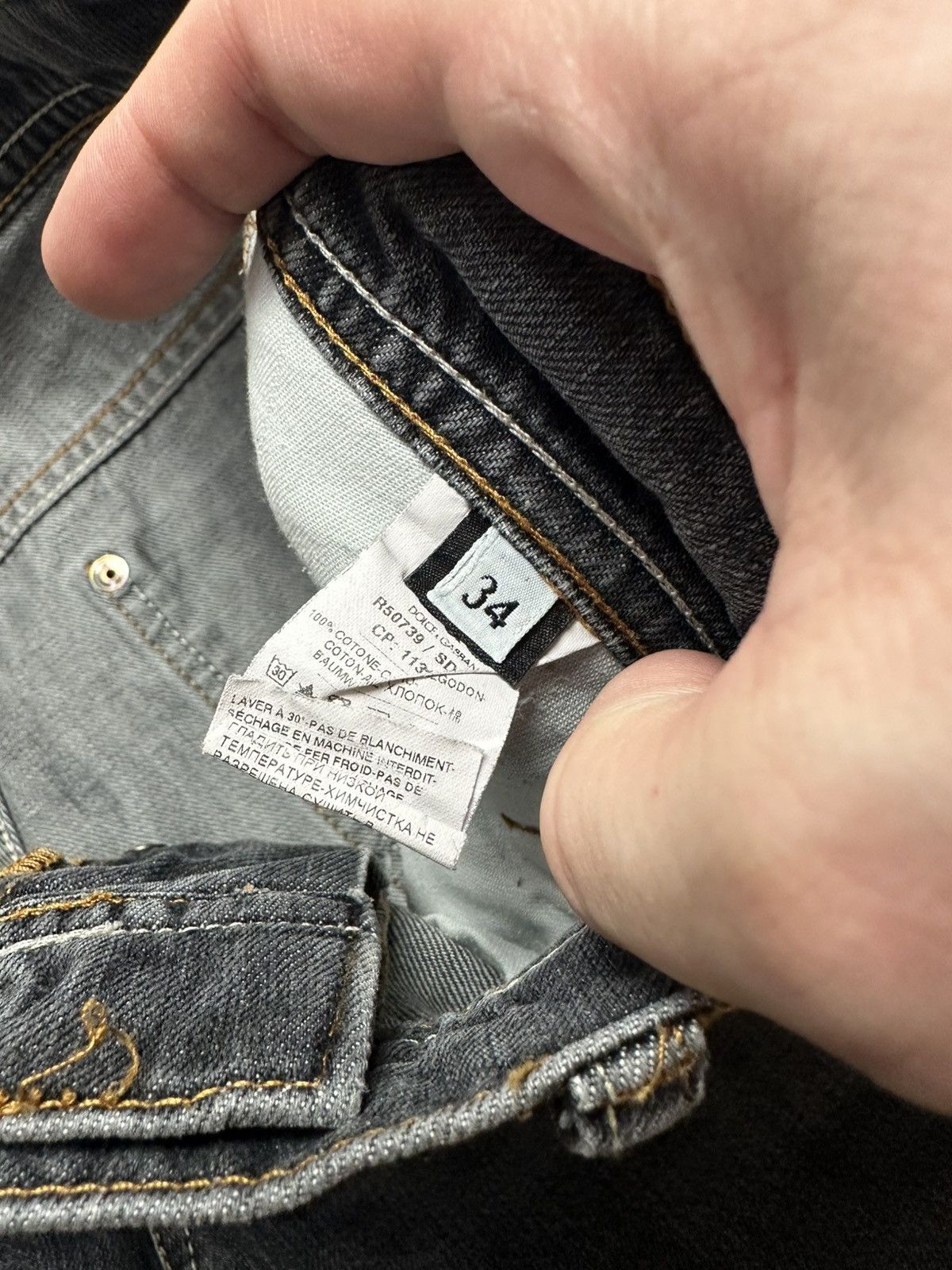 Dolce & Gabbana Dolce & Gabbana Denim Pants jeans Vintage Luxury Star Size US 34 / EU 50 - 5 Thumbnail