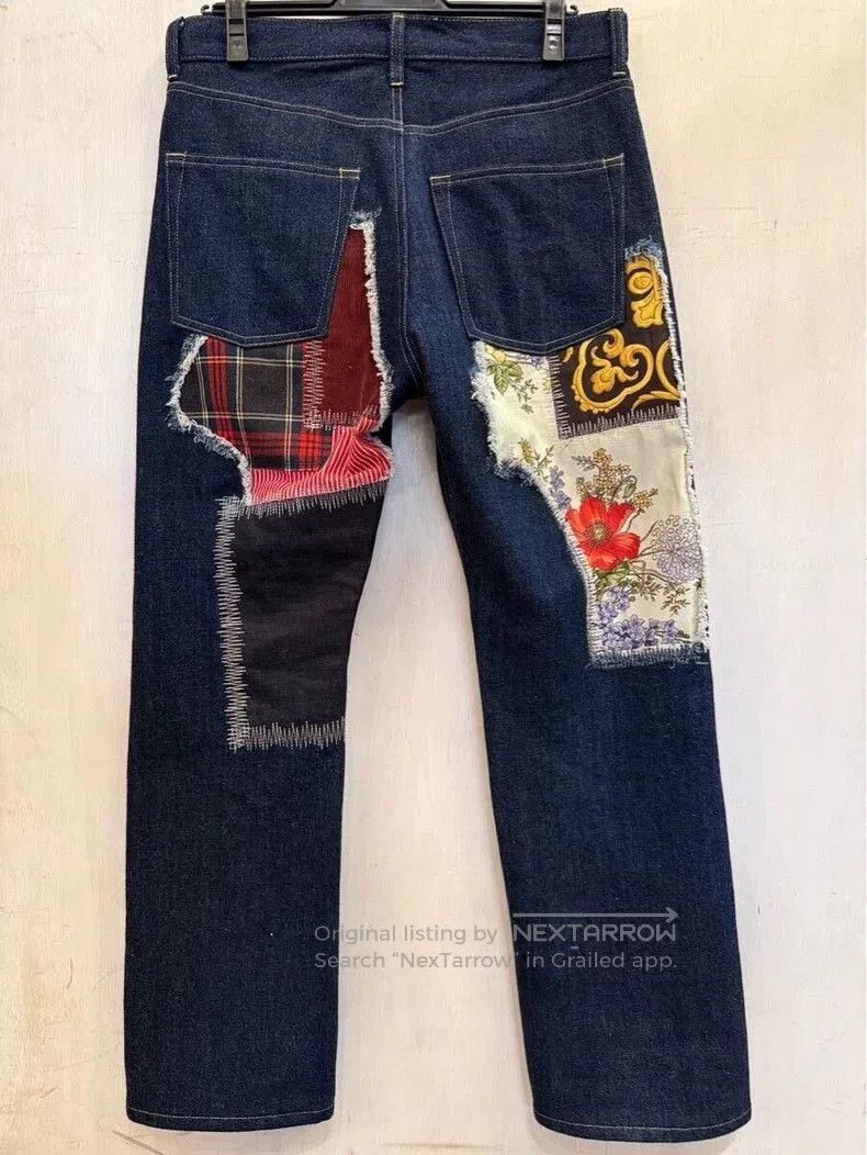 Junya Watanabe JUNYA WATANABE MAN Distressed Patch Denim Jeans. Size US 29 - 2 Thumbnail