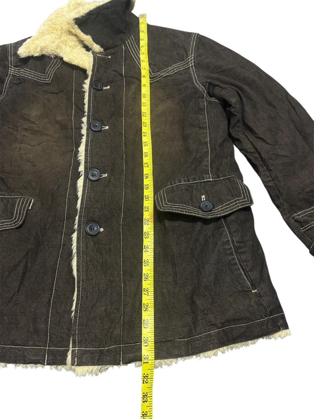 Japanese Brand Japanese Brand Allix Design Fur Denim Jacket Size US M / EU 48-50 / 2 - 12 Thumbnail