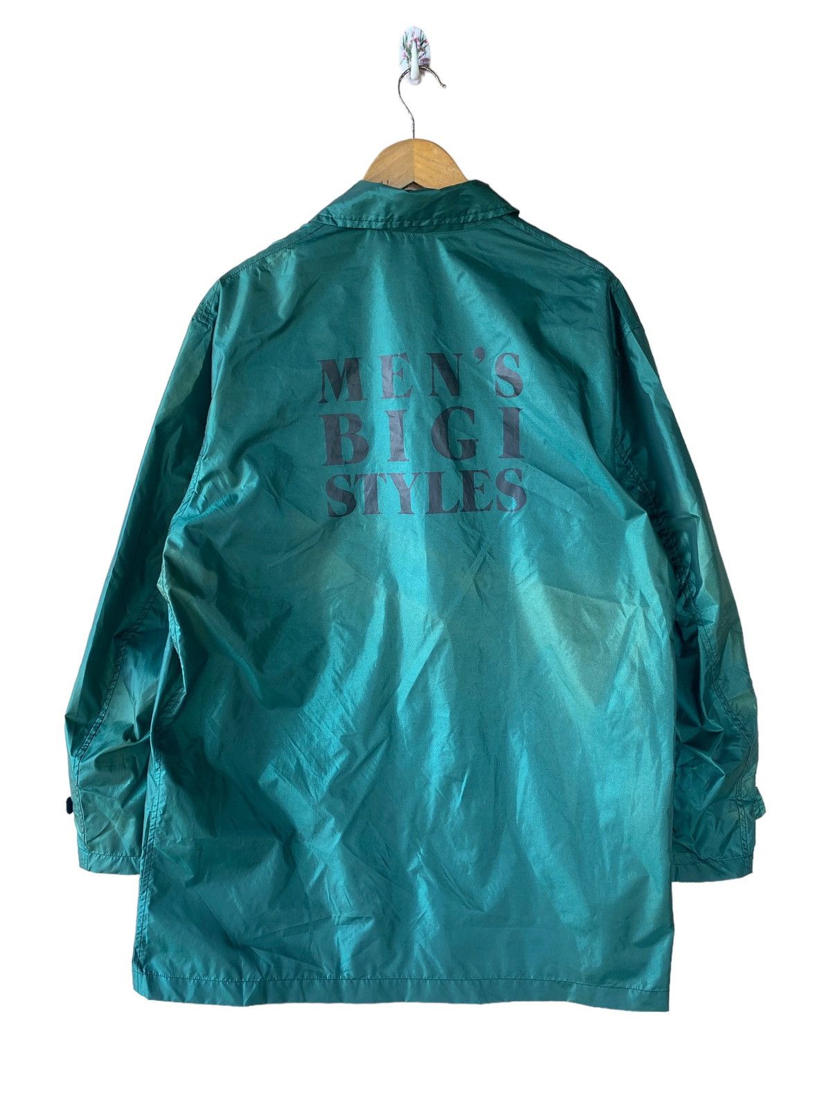 BIGI × Japanese Brand × Vintage 👘SALE👘MENS BIG NYLON RAINCOAT Size US L / EU 52-54 / 3 - 1 Thumbnail
