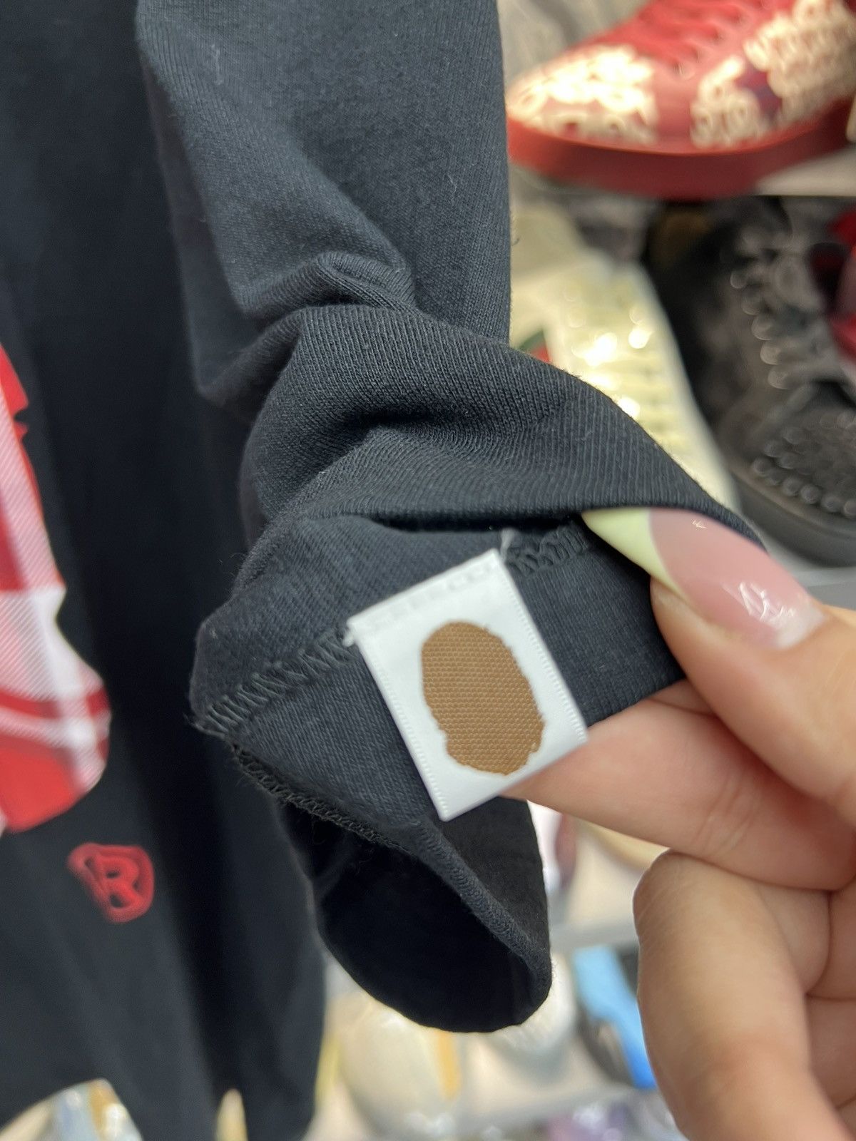 Bape Bape Check Gift Ape Head Tee Size US XXL / EU 58 / 5 - 13 Thumbnail