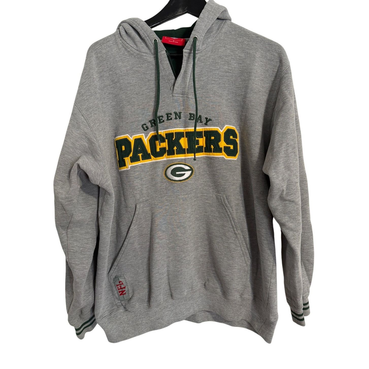 NFL Green Bay Packers 1/4-Zip Hoodie Sweatshirt Size Medium Size US M / EU 48-50 / 2 - 1 Thumbnail