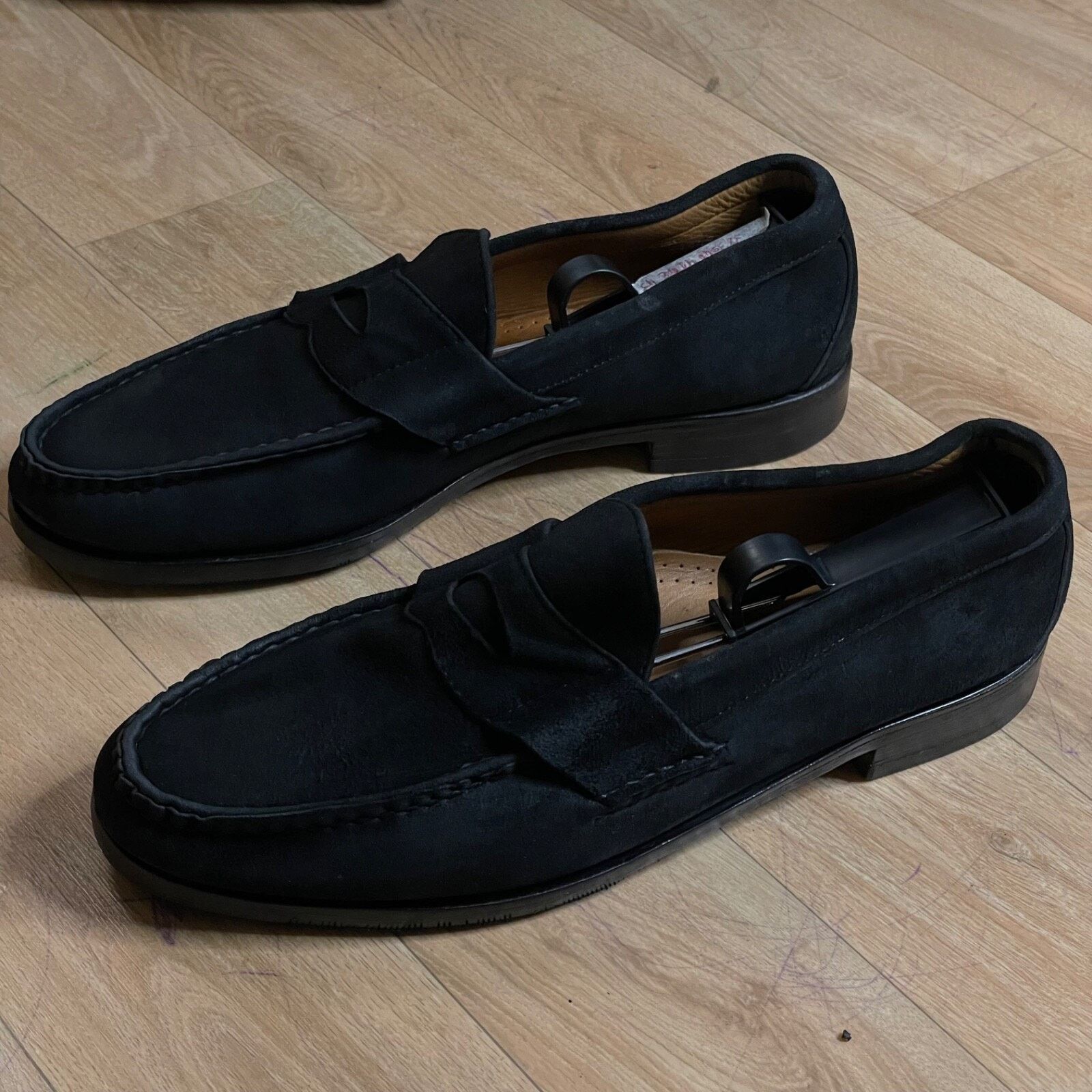 Allen Edmonds Dress Shoes SUEDE Leather Penny Loafer mens
