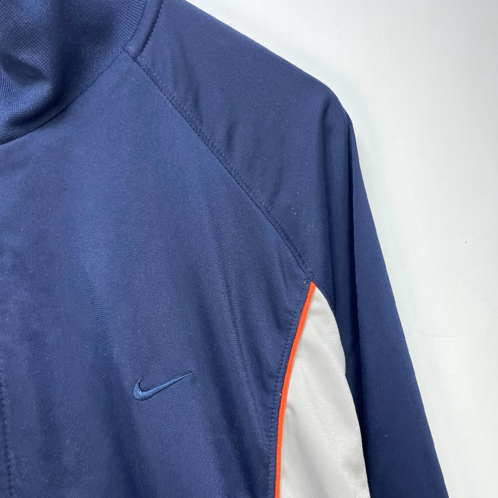 Nike VINTAGE Nike Y2K Track Jacket 2XL Tonal Swoosh Nike Air Windbreaker Jacket Mens Blue Solids All Seasons Hooded 90s Style Jacket Size US XXL / EU 58 / 5 - 2 Thumbnail