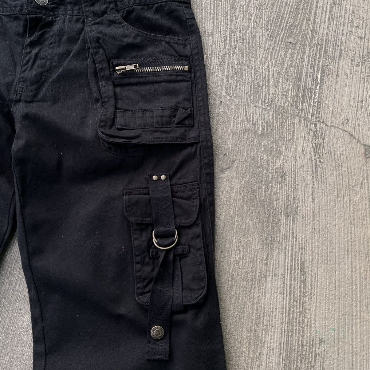 Japanese Brand Rote rose like a GOA 3D multipocket flare pants Size US 30 / EU 46 - 5 Thumbnail