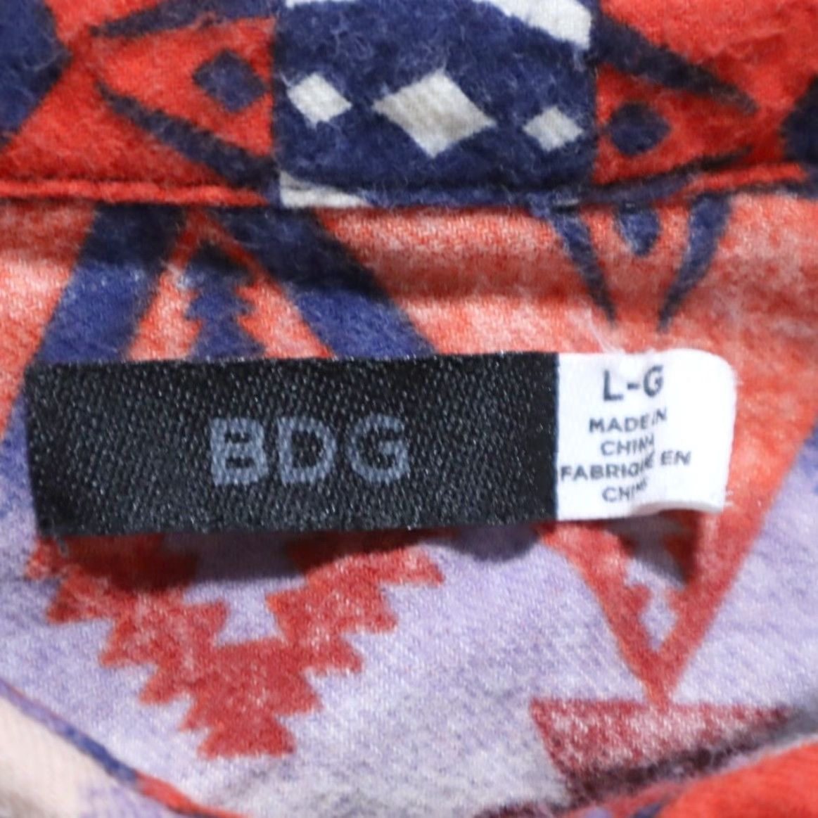 Bdg VINTAGE BDG Urban Outfitters Flannel Beacon Aztec Solid Shirt Red Women's L Size L / US 10 / IT 46 - 5 Thumbnail