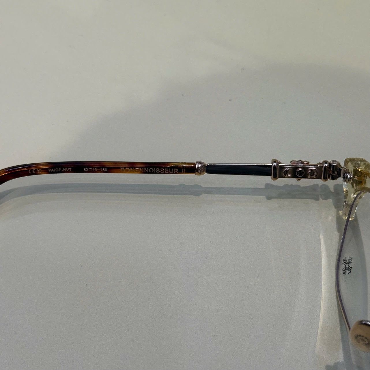Chrome Hearts CHROME HEARTS BONENNOISSEUR II Pale Ale/Gold/Havana Tortoise Size ONE SIZE - 4 Thumbnail