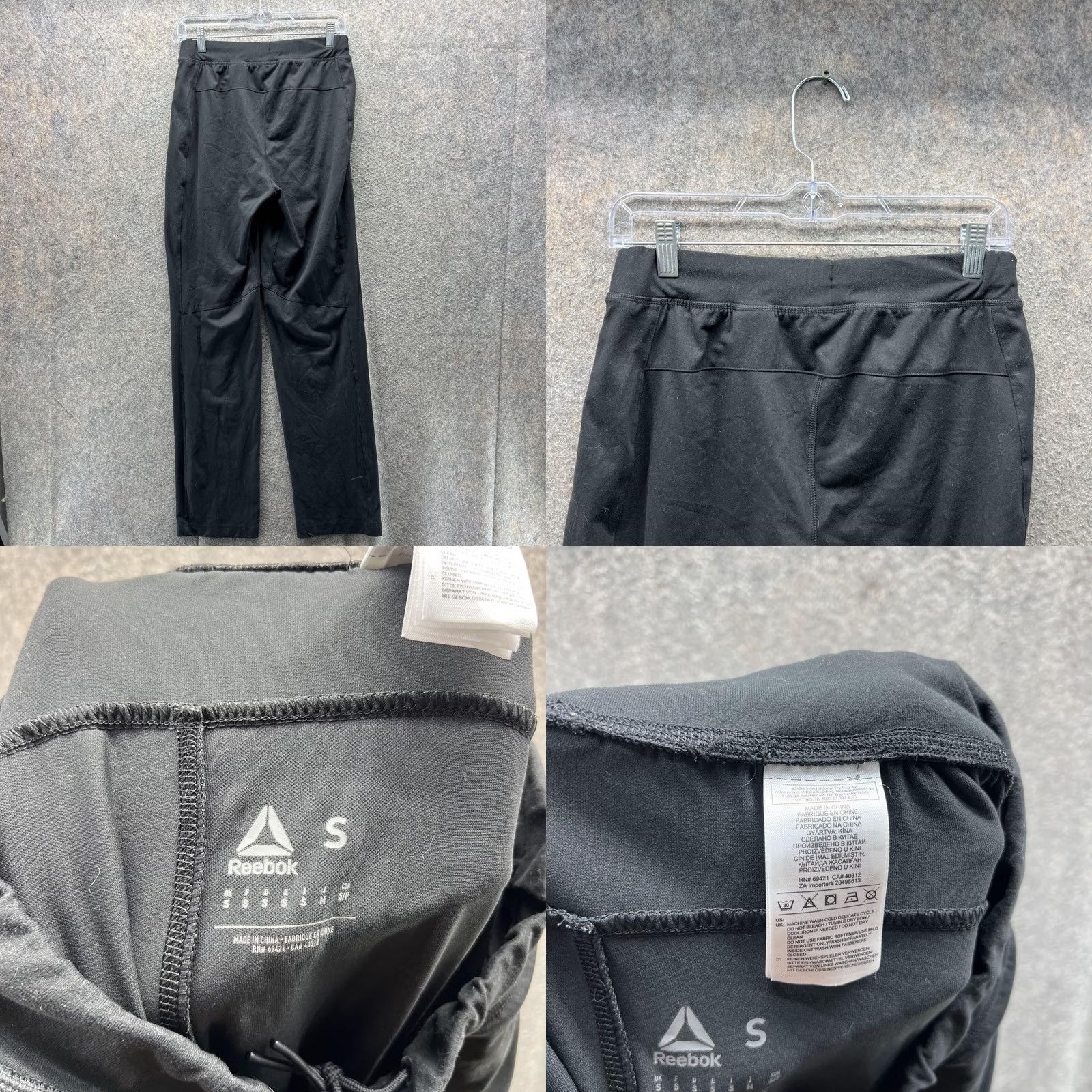 Reebok Reebok Sweatpants Women Small Black Athletic UFC Polyester Straight Stretch Pants 32 Inseam Size 28" / US 6 / IT 42 - 8 Thumbnail