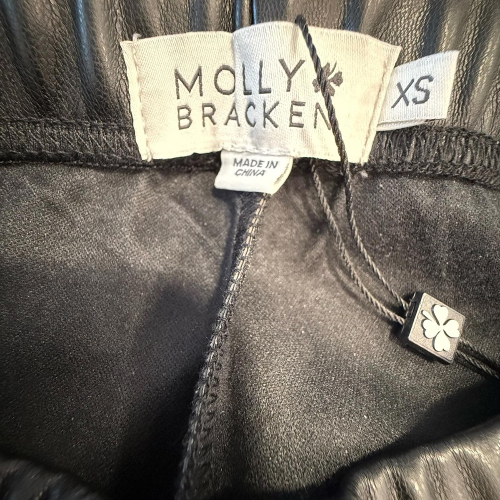 Other Molly Bracken black vegan leather legging pants SZ XS Size 27" / US 4 / IT 40 - 3 Thumbnail