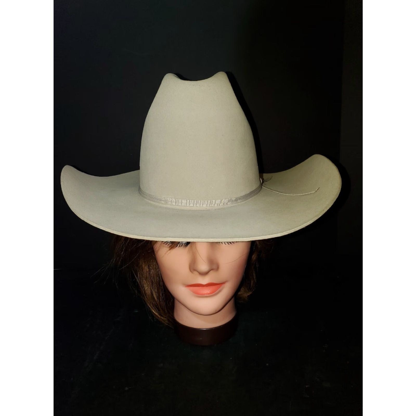 Vintage VINTAGE Resistol Cowboy Hat 3X Beaver Long Oval Ivory Size 6 5/8 Men's Western Size ONE SIZE - 7 Thumbnail