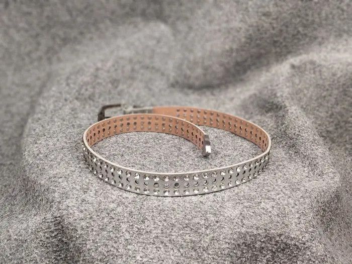 Japanese Brand Vintage 90s Japan Silver Belt Hysteric Glamour Y2K Style Size ONE SIZE - 7 Thumbnail