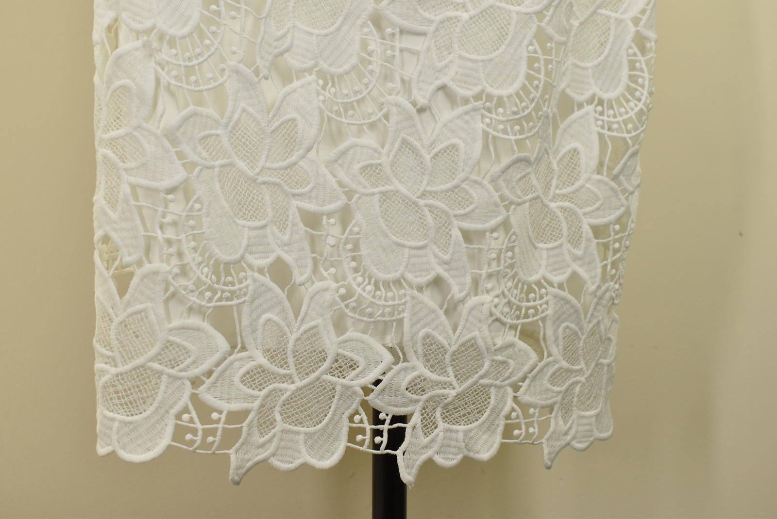 Designer Gina Tricot Dress UK8 Lace Sleeveless Embroidered Floral Size S / US 4 / IT 40 - 5 Thumbnail