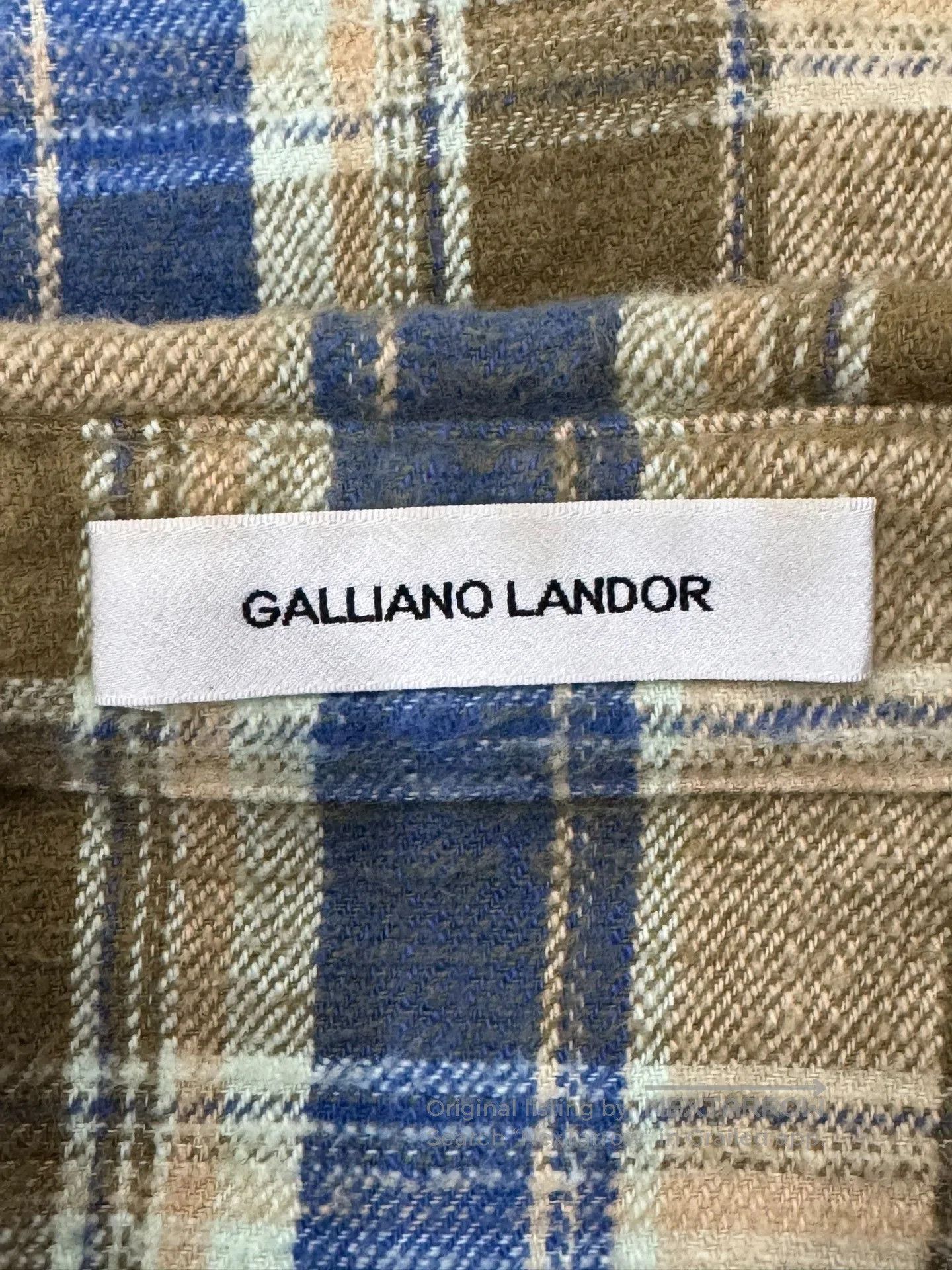 John Galliano Galliano Landor Plaid Distressed Shirt Jacket. Size US M / EU 48-50 / 2 - 7 Thumbnail