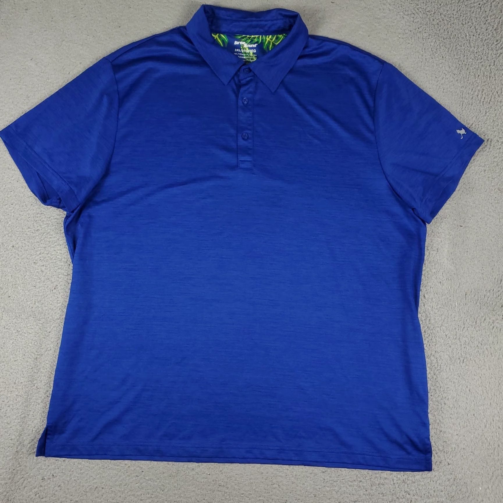 Vintage Birdie Bound Shirt Mens 3XL Blue Golf Casual Short Sleeve Polo Size US XXL / EU 58 / 5 - 2 Thumbnail