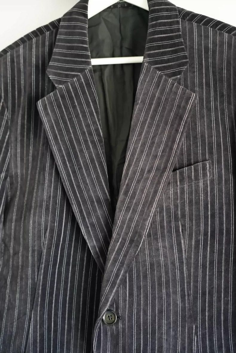 Yohji Yamamoto Yohji Yamamoto Yohji Yamamoto Velvet Pinstripe Suit Jacket Size US M / EU 48-50 / 2 - 3 Thumbnail
