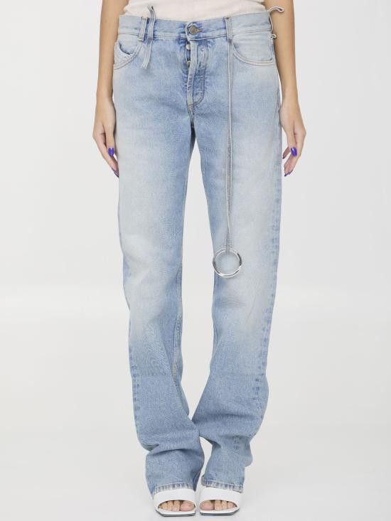 The Attico THE ATTICO Women Denim Pants WCP171 LIGHT BLUE Size 30" / US 8 / IT 44 - 1 Thumbnail