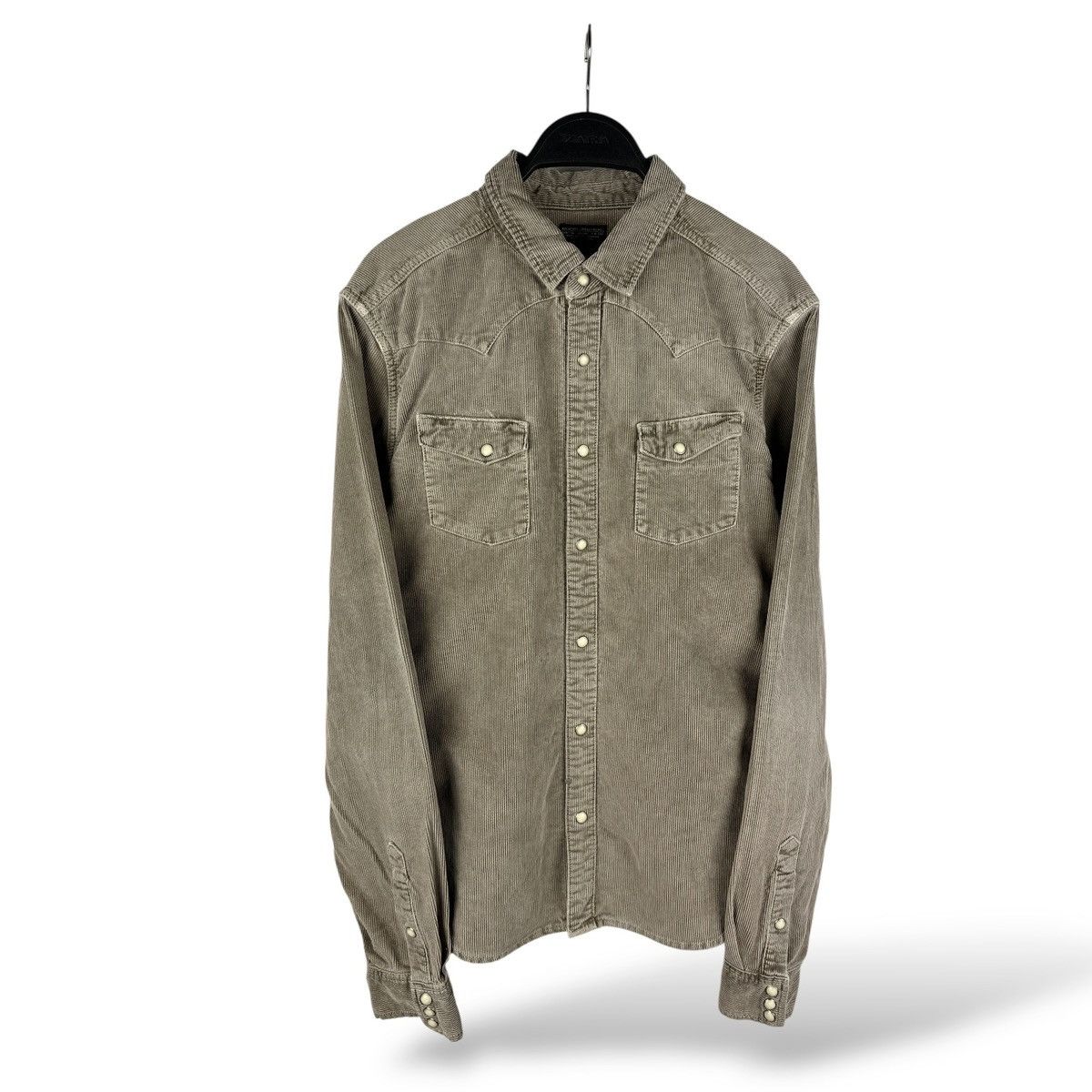 Allsaints Vintage Allsaints Spitalfields Char Ban Corduroy Shirt L/S Size US M / EU 48-50 / 2 - 1 Thumbnail