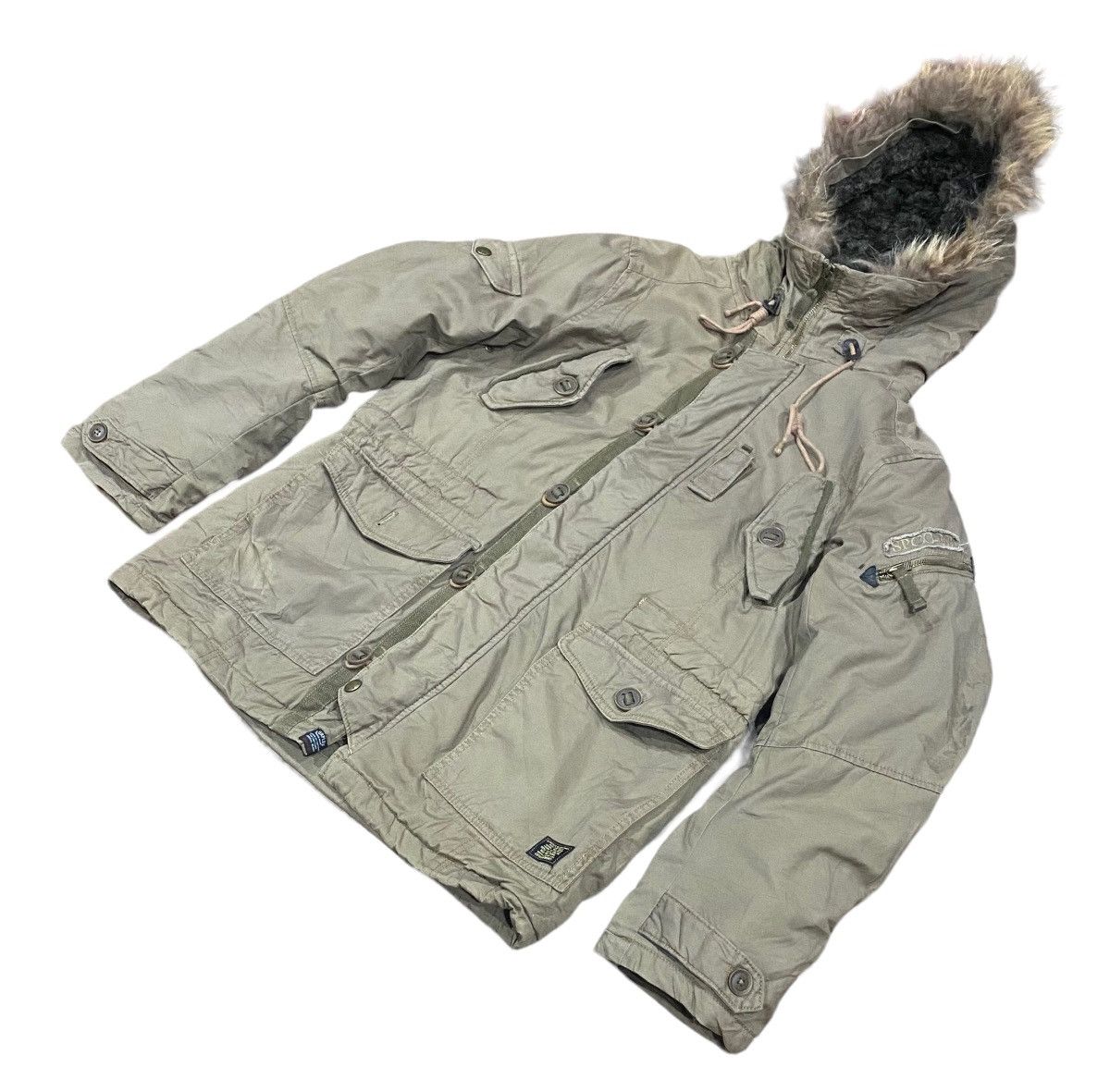 Vintage Surplus Double Coat Hoodie Heavy Jacket (XL) Size US XL / EU 56 / 4 - 6 Thumbnail