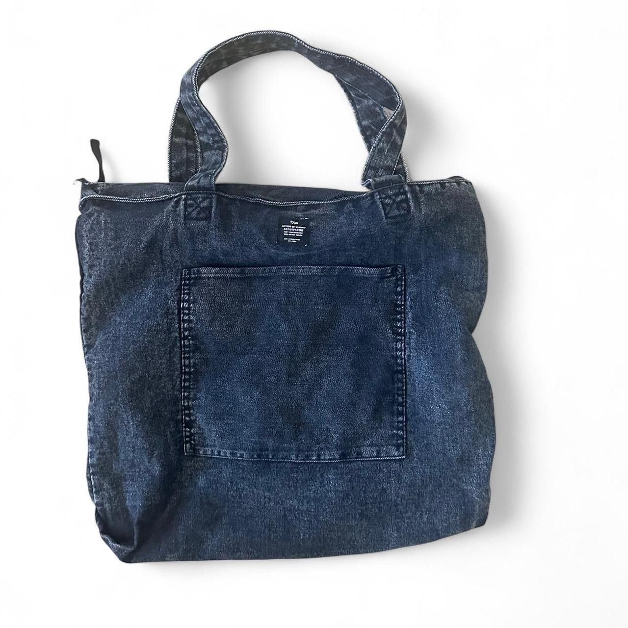 Other Typo Black Denim Tote Bag 🖤 Size ONE SIZE - 1 Thumbnail