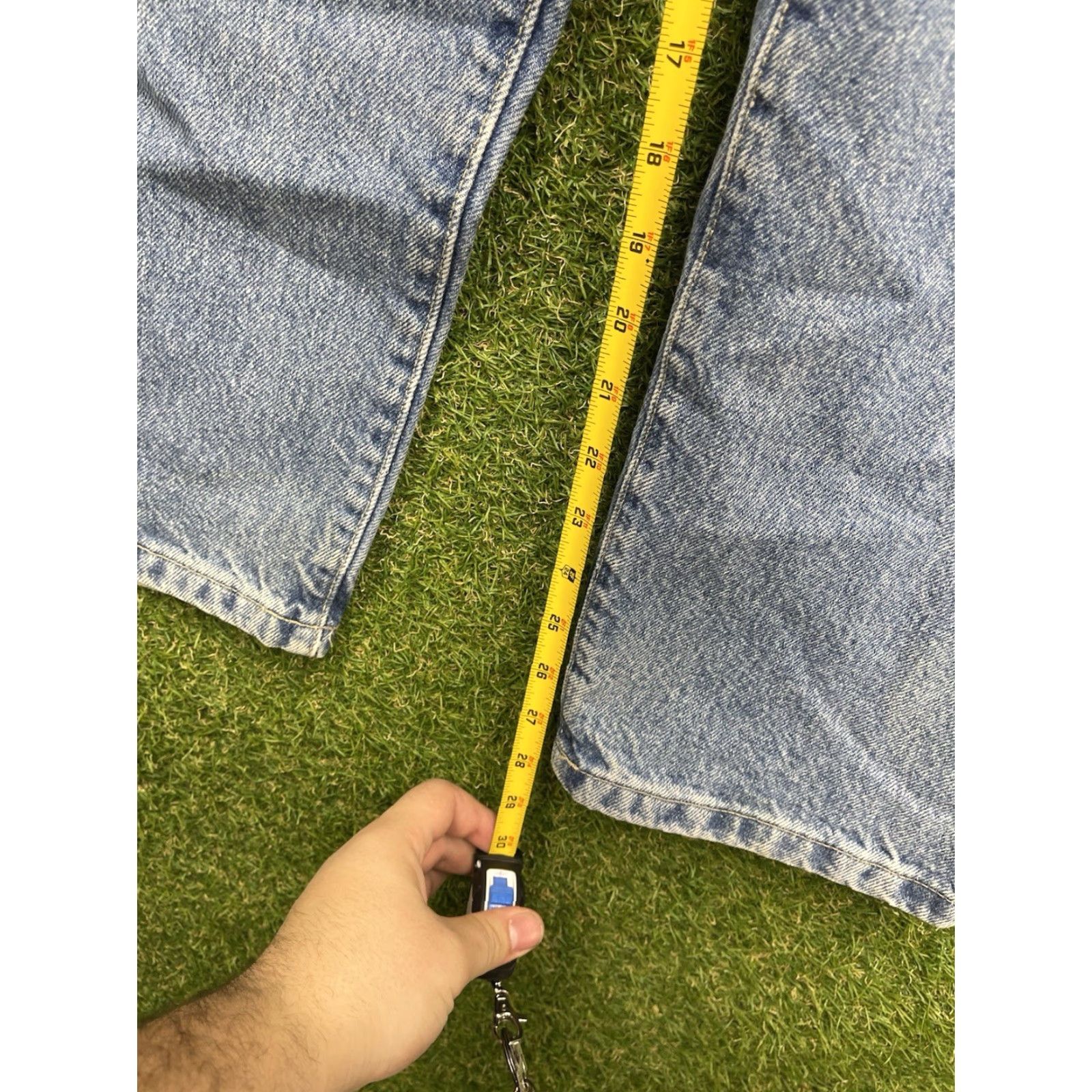 Tommy Hilfiger Tommy Hilfiger Jeans Womens 12 Blue Denim Straight Leg 5-Pocket Regular Inseam 28 in Cotton Denim City College Outdoor Vintage: No Size 34" / US 12 / IT 48 - 5 Thumbnail