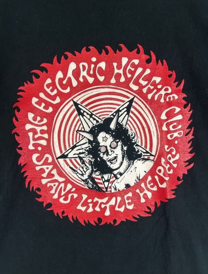 Band Tees × Fruit Of The Loom × Vintage Vintage 90s The Electric Hellfire Club/ Glam Rock/ Metal Size US L / EU 52-54 / 3 - 3 Thumbnail
